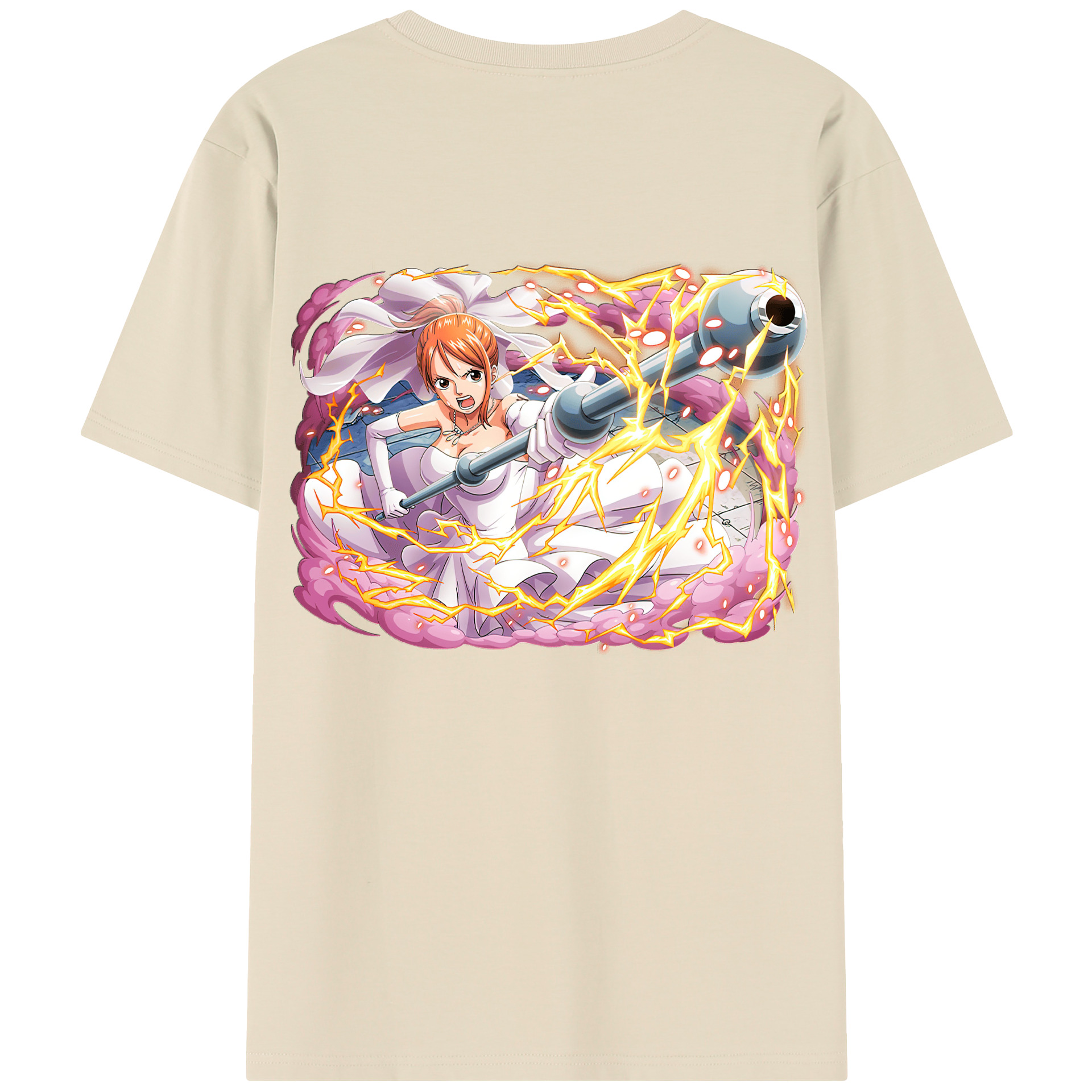 ワンピース ナミ ONE PIECE Nami 綿100％半袖Tシャツ（背面プリント）