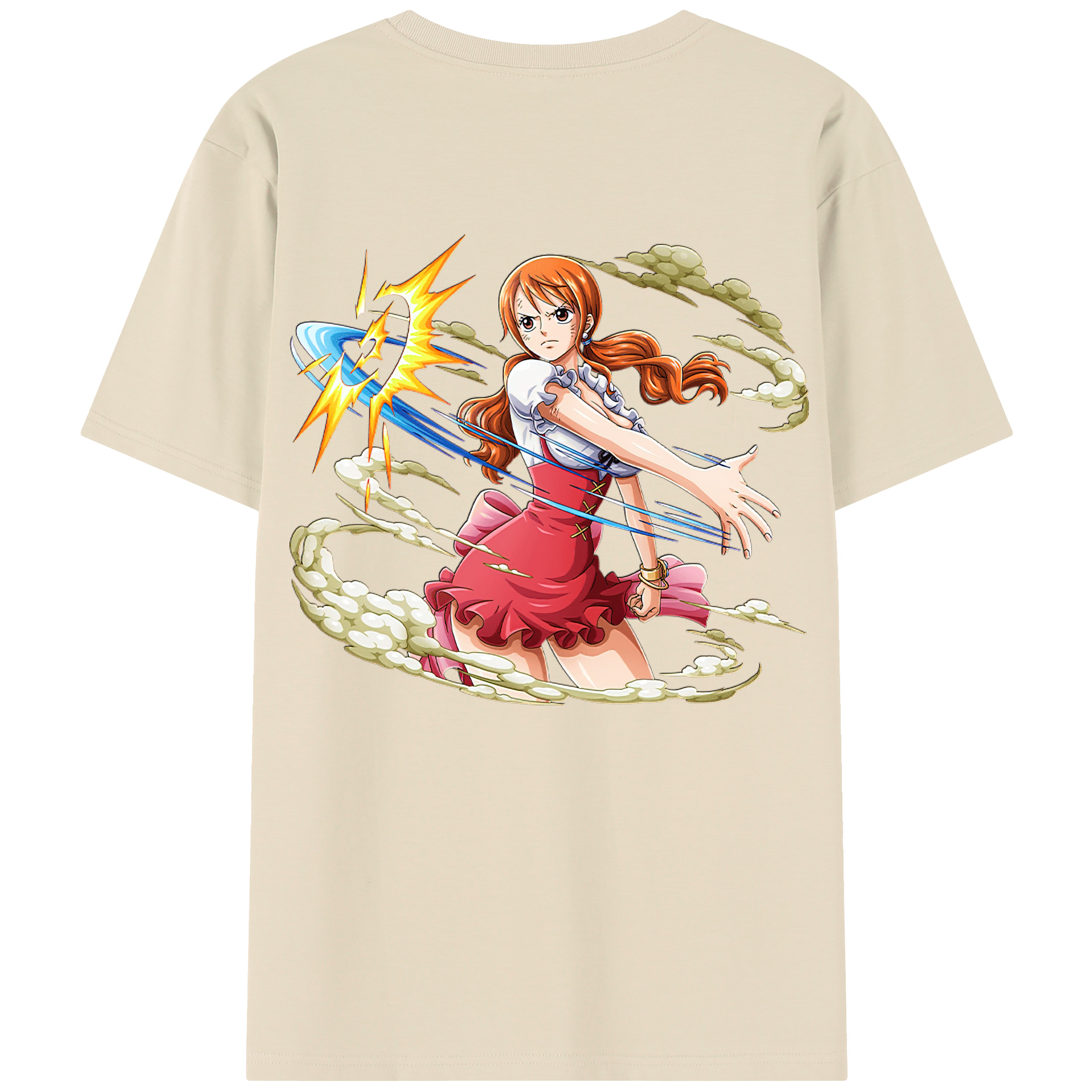 ワンピース ナミ ONE PIECE Nami 綿100％半袖Tシャツ（背面プリント）