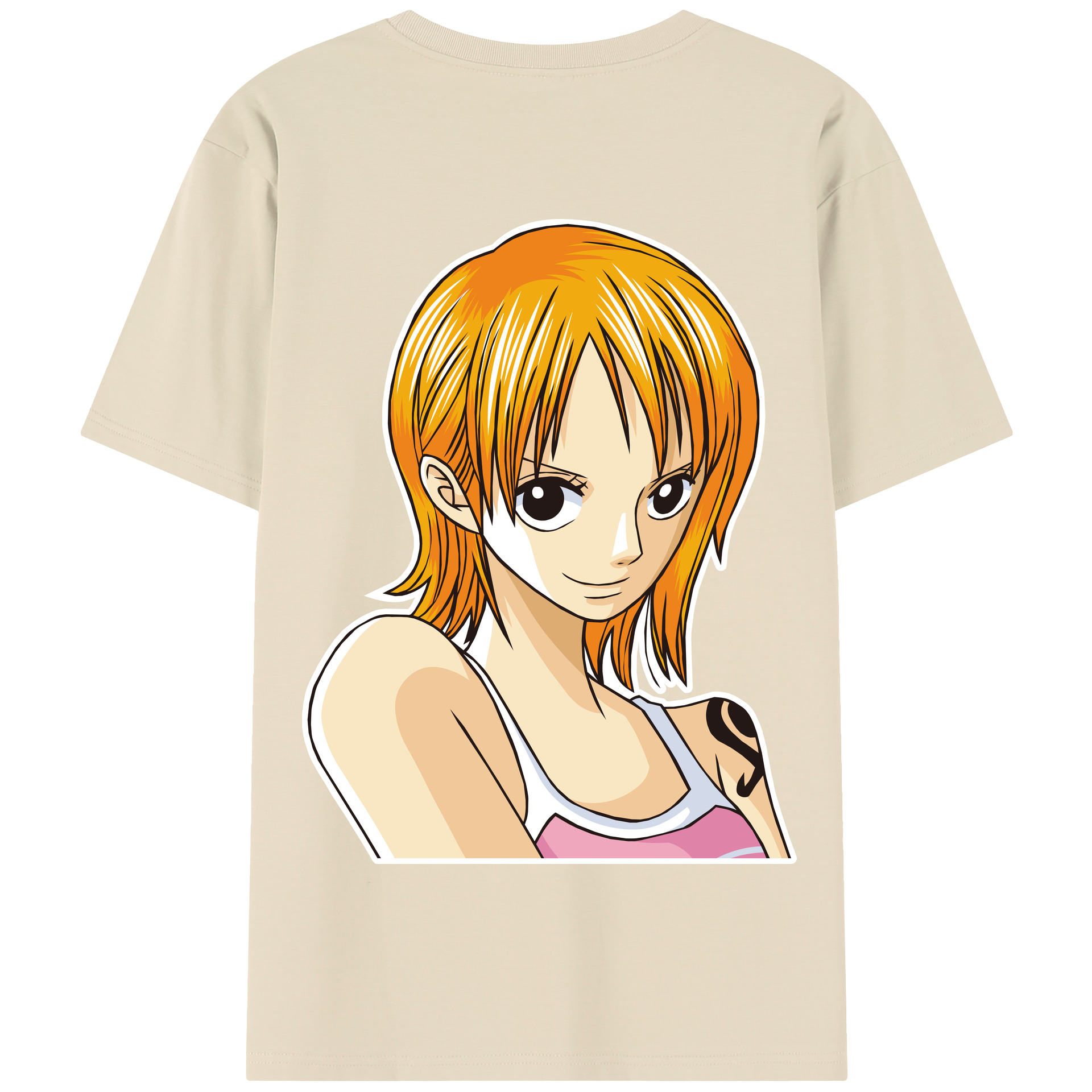 ワンピース ナミ ONE PIECE Nami 綿100％半袖Tシャツ（背面プリント）
