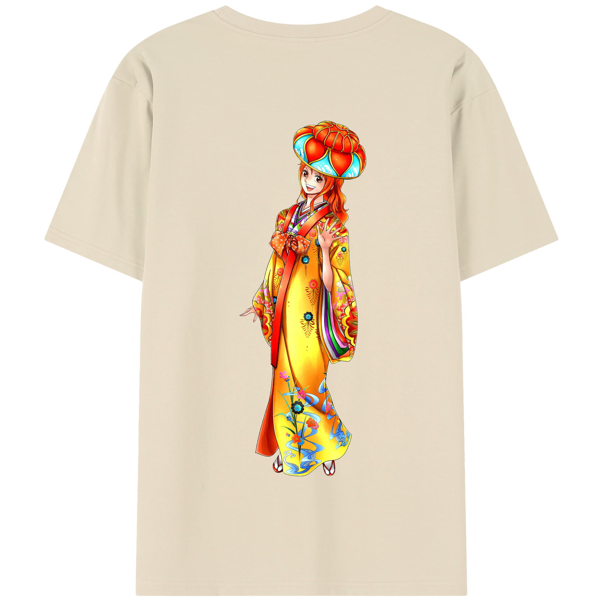 ワンピース ナミ ONE PIECE Nami 綿100％半袖Tシャツ（背面プリント）
