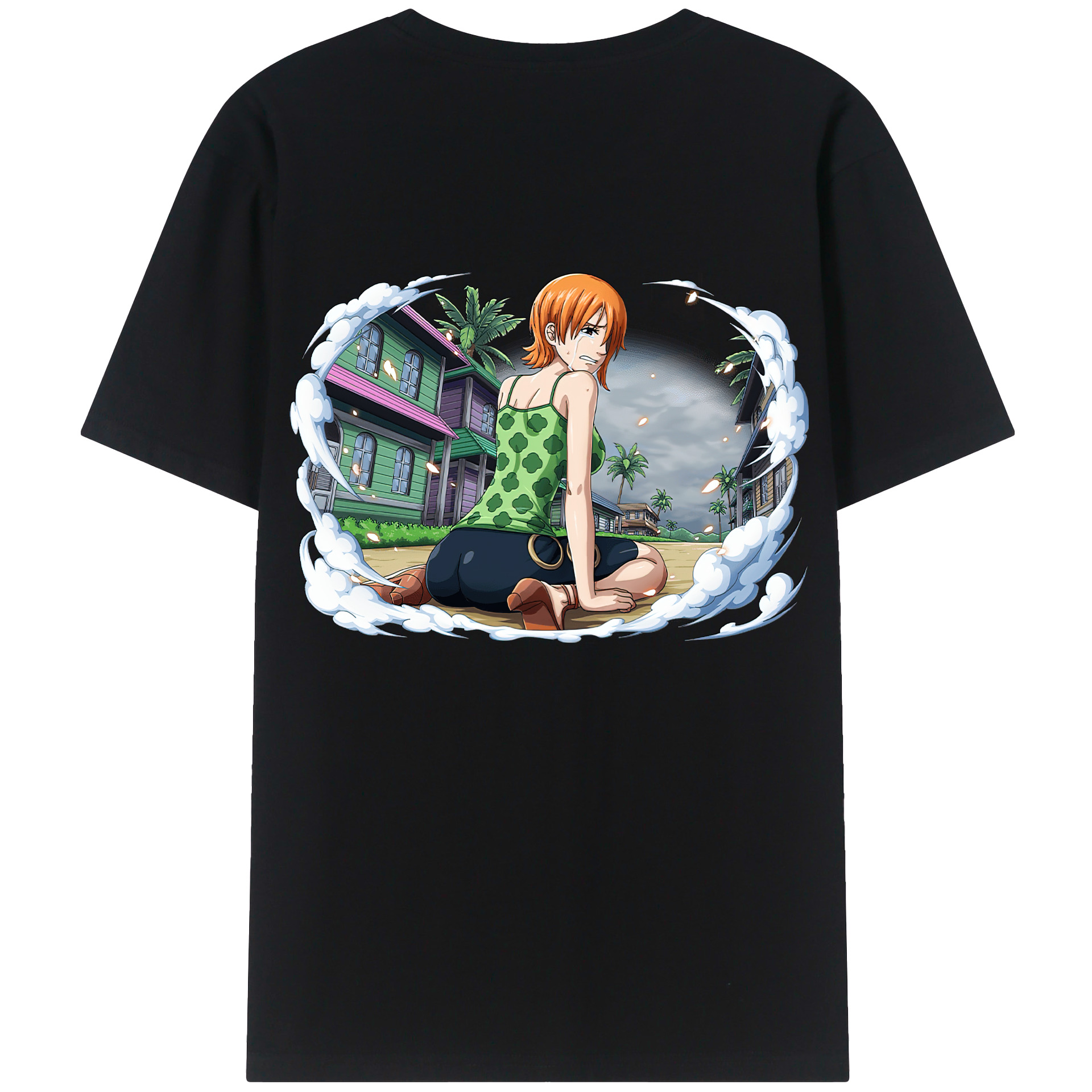 ワンピース ナミ ONE PIECE Nami 綿100％半袖Tシャツ（背面プリント）