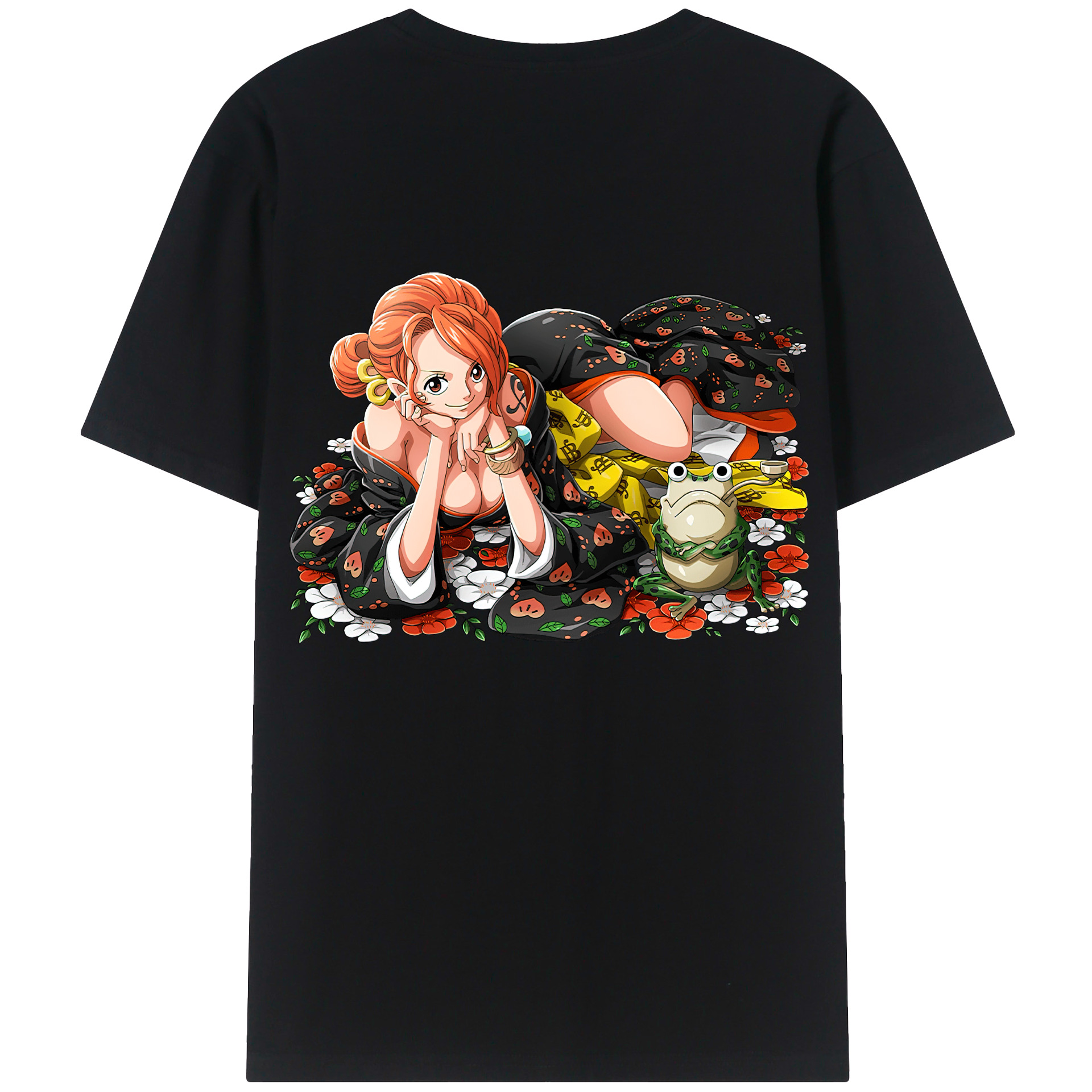 ワンピース ナミ ONE PIECE Nami 綿100％半袖Tシャツ（背面プリント）