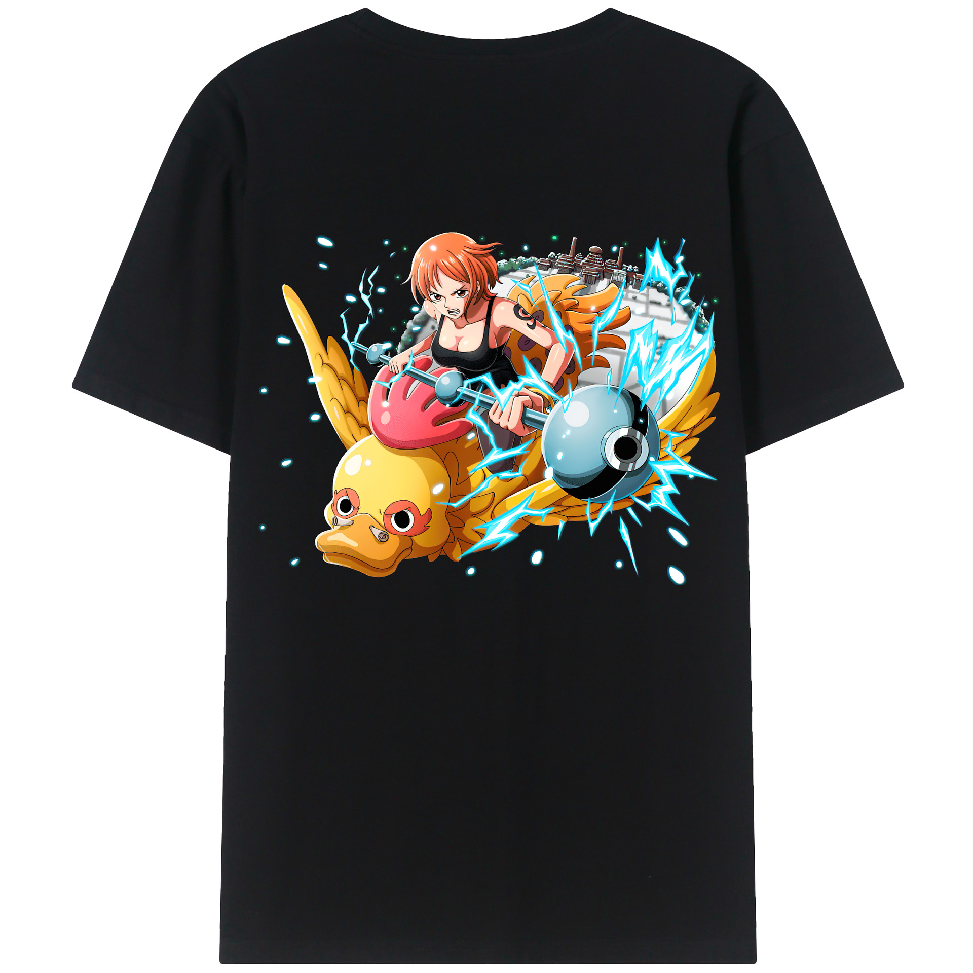 ワンピース ナミ ONE PIECE Nami 綿100％半袖Tシャツ（背面プリント）