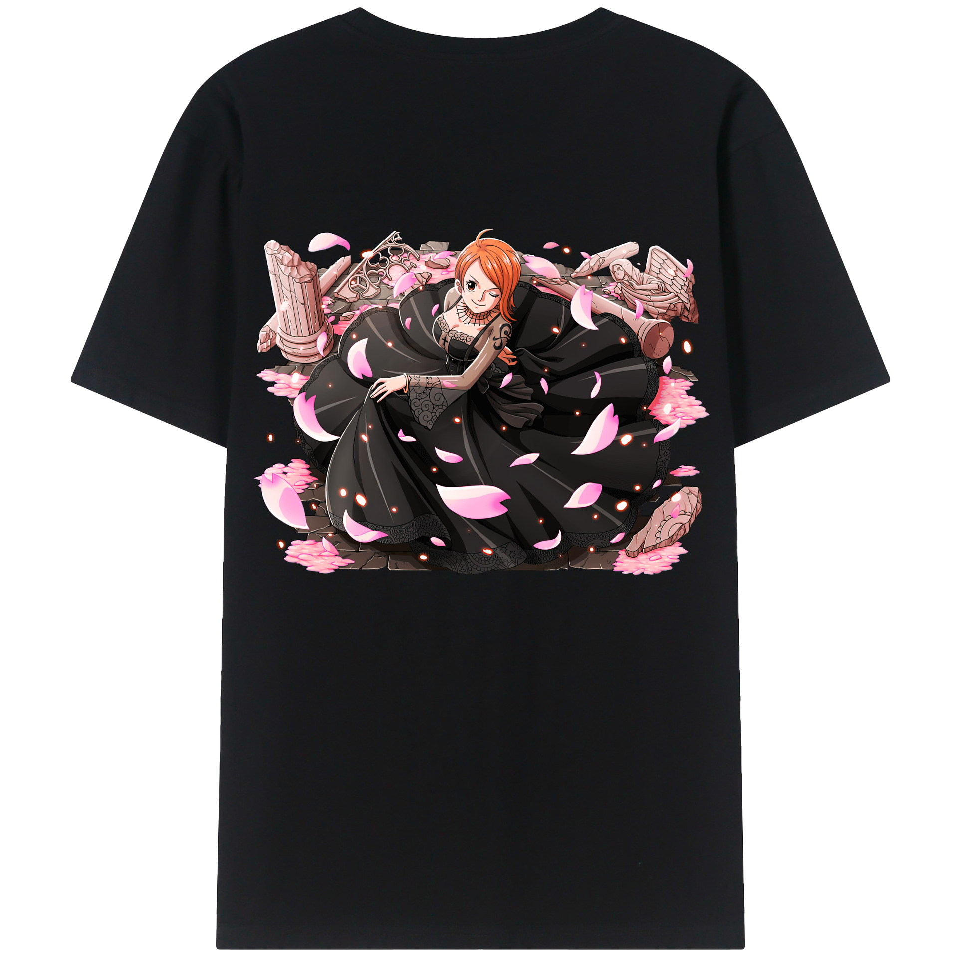 ワンピース ナミ ONE PIECE Nami 綿100％半袖Tシャツ（背面プリント）