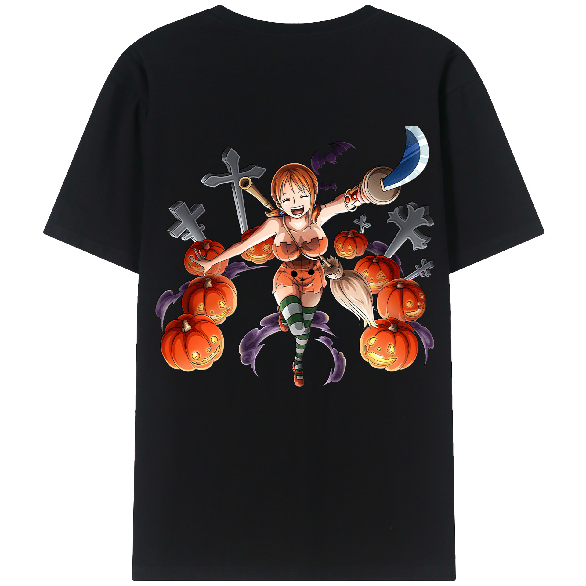 ワンピース ナミ ONE PIECE Nami 綿100％半袖Tシャツ（背面プリント）