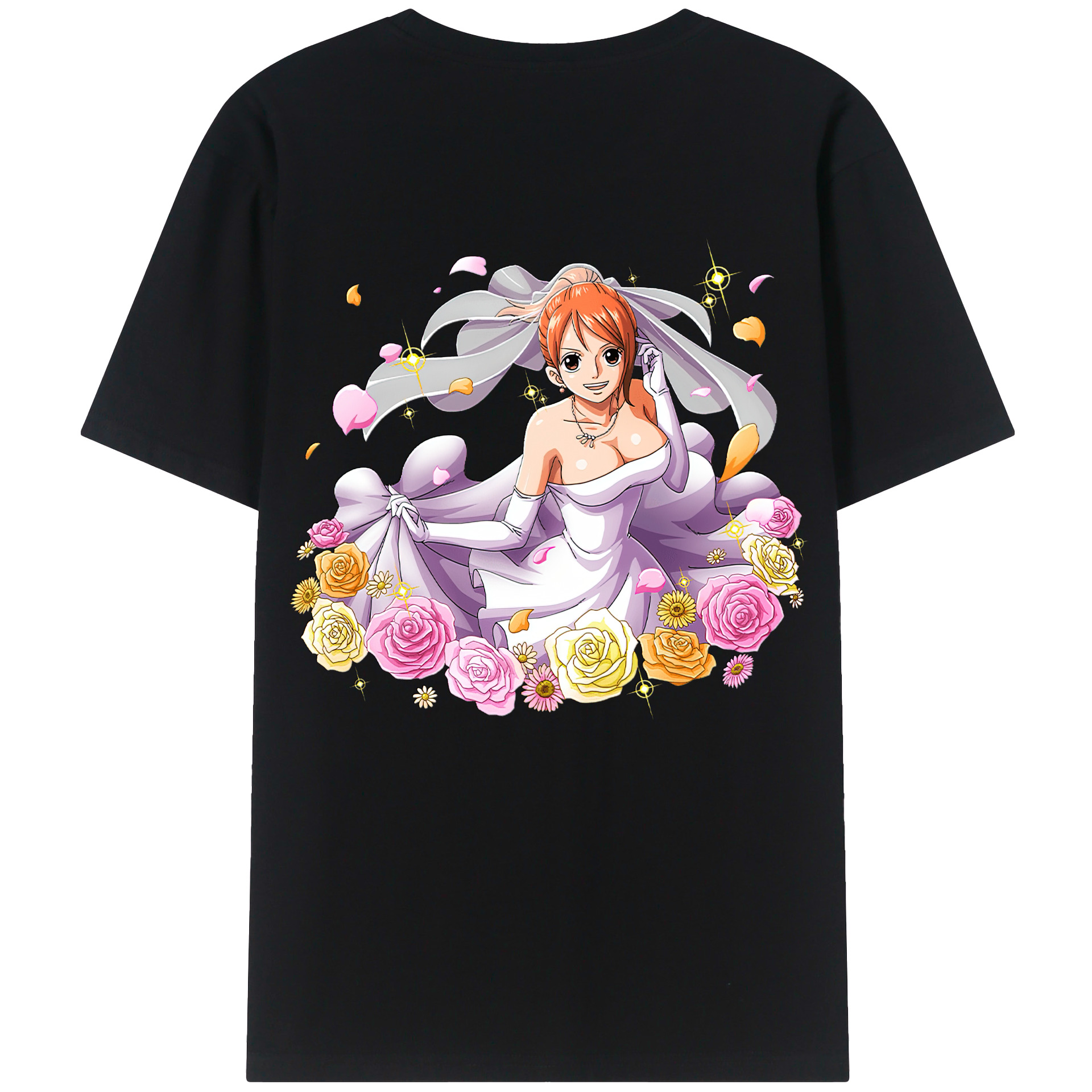 ワンピース ナミ ONE PIECE Nami 綿100％半袖Tシャツ（背面プリント）