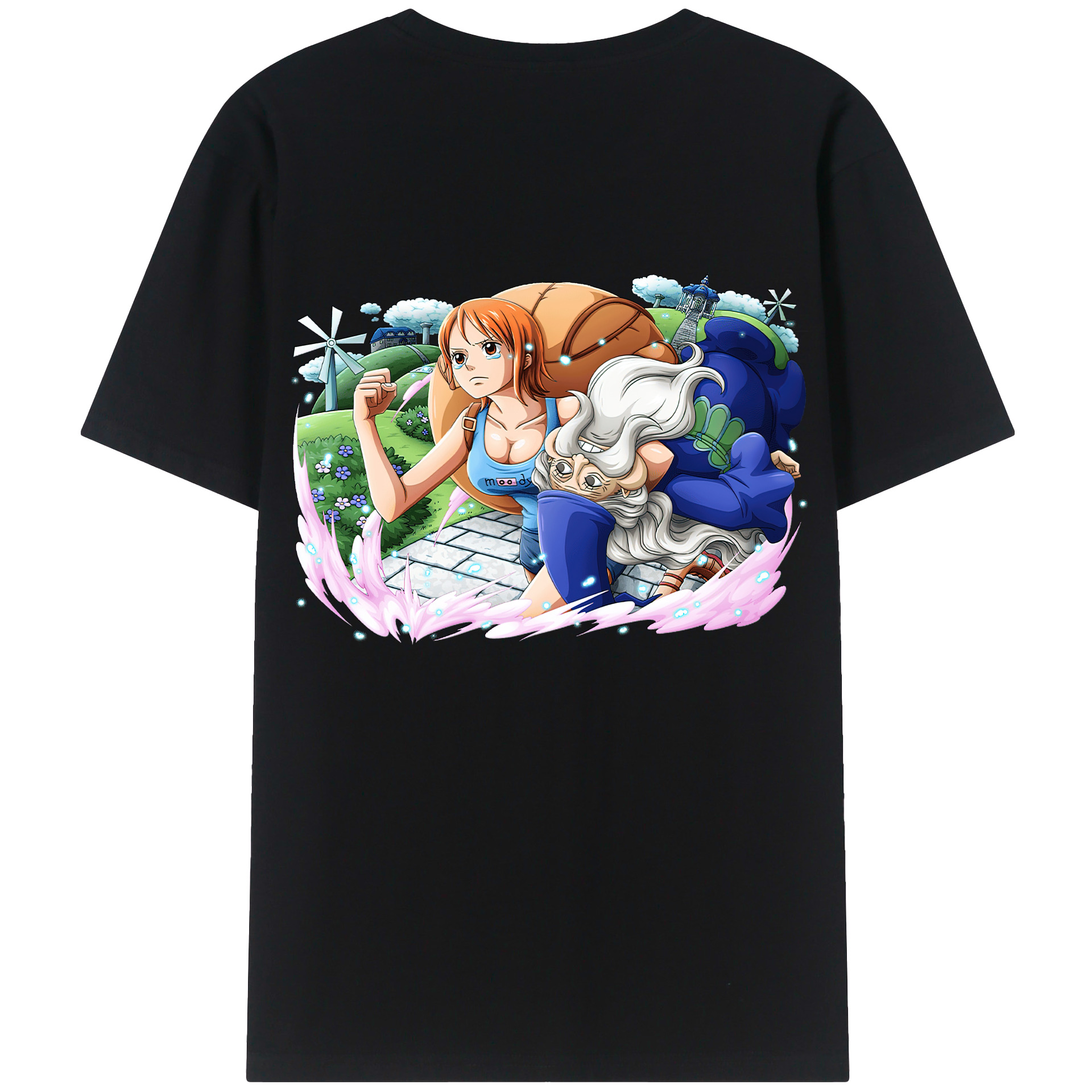 ワンピース ナミ ONE PIECE Nami 綿100％半袖Tシャツ（背面プリント）