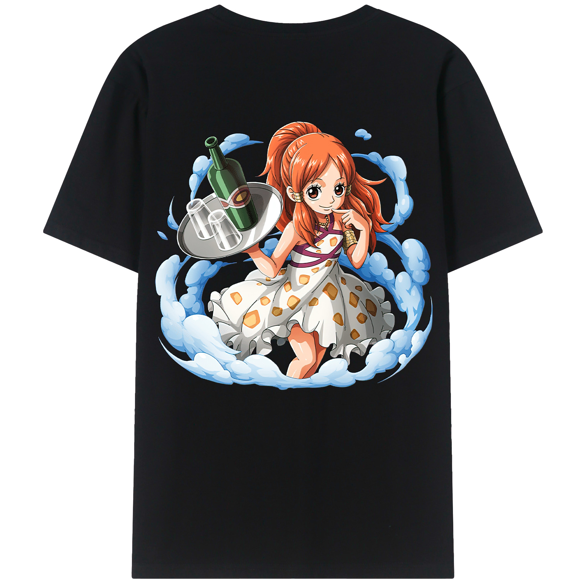 ワンピース ナミ ONE PIECE Nami 綿100％半袖Tシャツ（背面プリント）