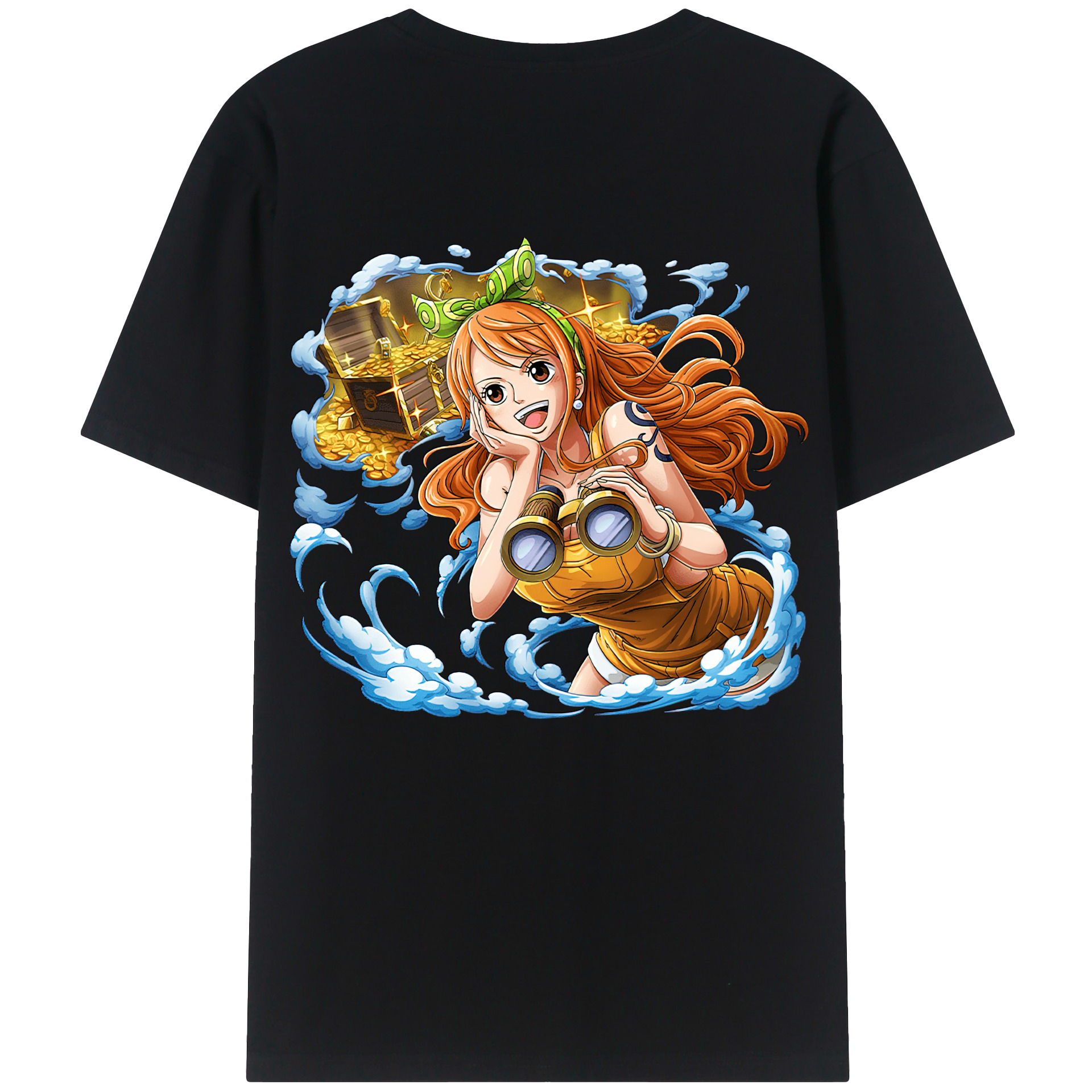 ワンピース ナミ ONE PIECE Nami 綿100％半袖Tシャツ（背面プリント）