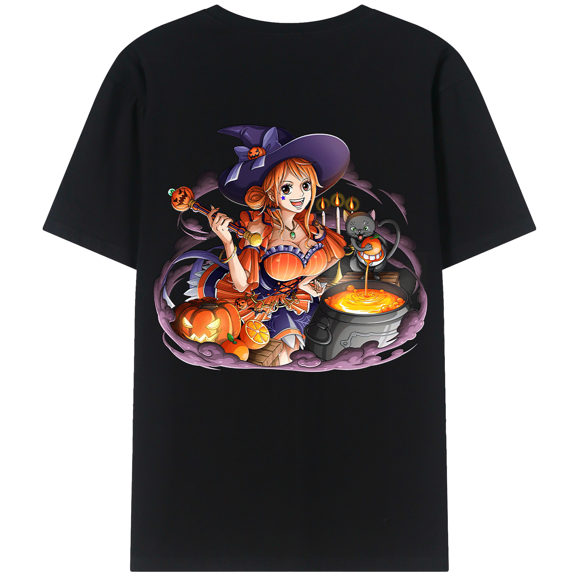 ワンピース ナミ ONE PIECE Nami 綿100％半袖Tシャツ（背面プリント）