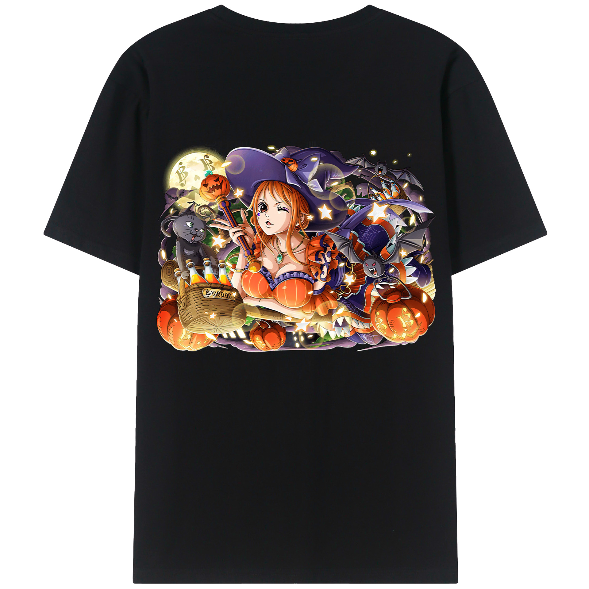 ワンピース ナミ ONE PIECE Nami 綿100％半袖Tシャツ（背面プリント）