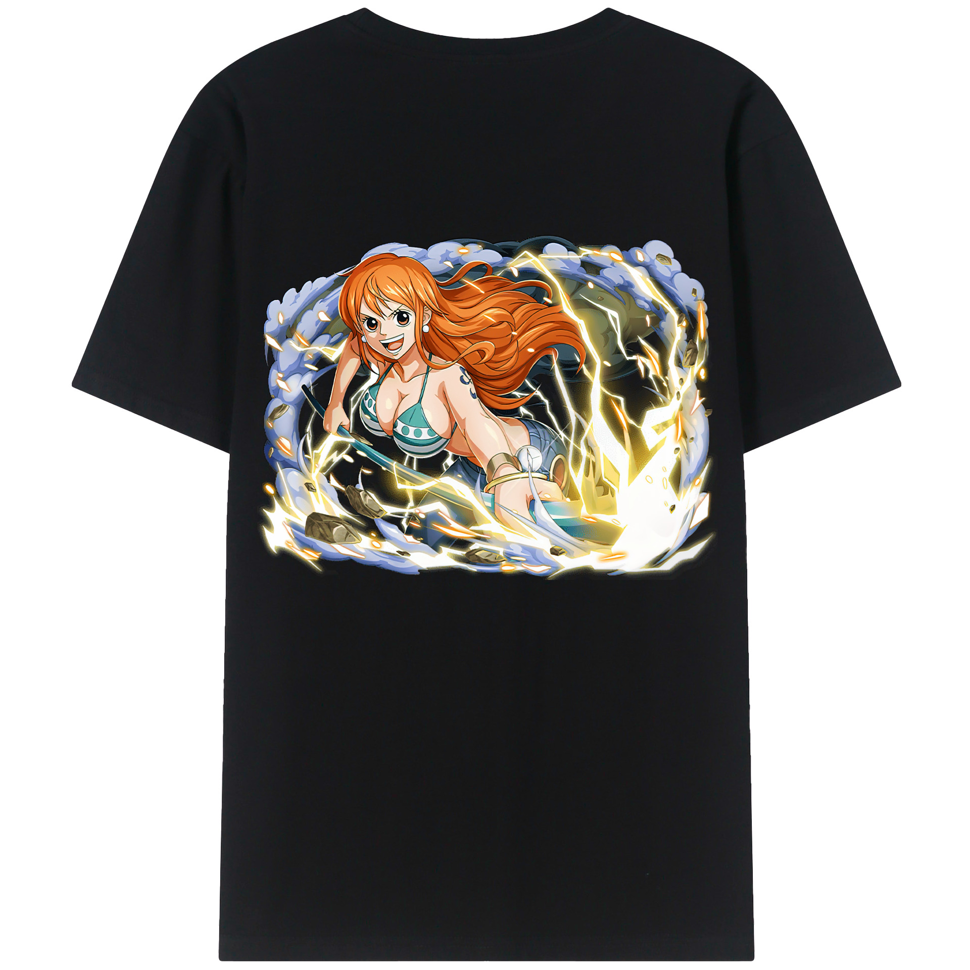 ワンピース ナミ ONE PIECE Nami 綿100％半袖Tシャツ（背面プリント）
