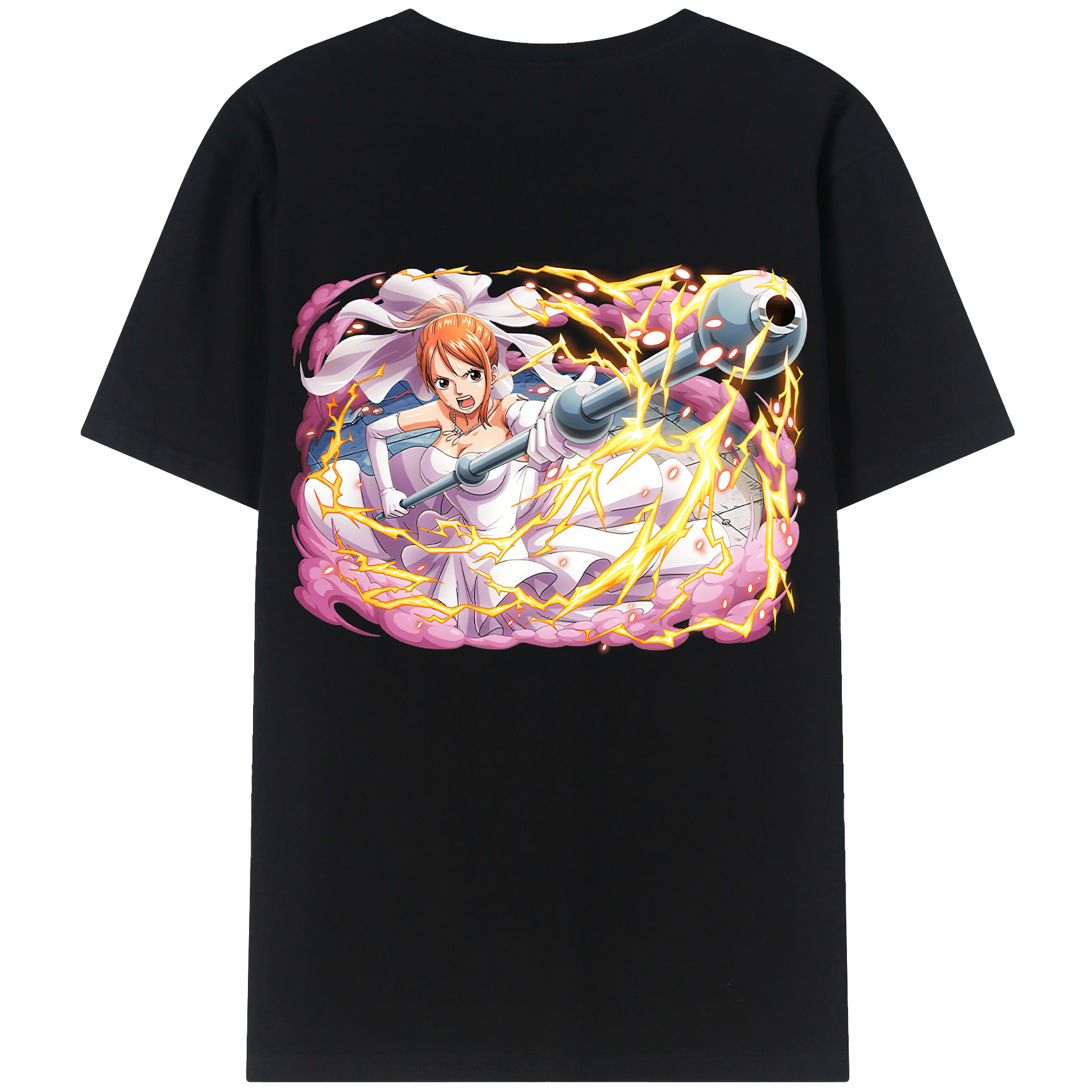 ワンピース ナミ ONE PIECE Nami 綿100％半袖Tシャツ（背面プリント）