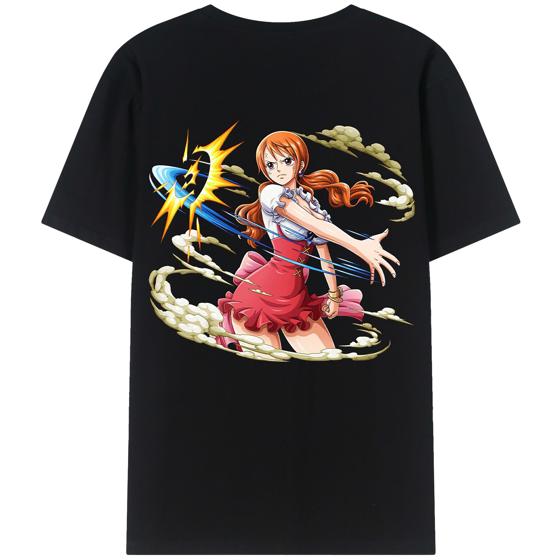 ワンピース ナミ ONE PIECE Nami 綿100％半袖Tシャツ（背面プリント）