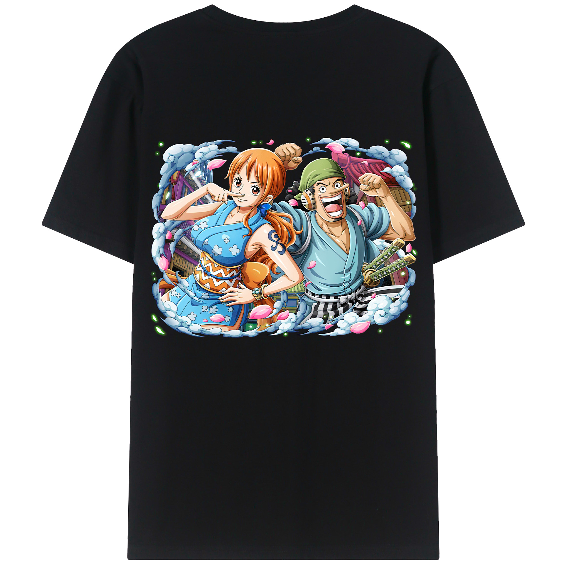 ワンピース ナミ ONE PIECE Nami 綿100％半袖Tシャツ（背面プリント）