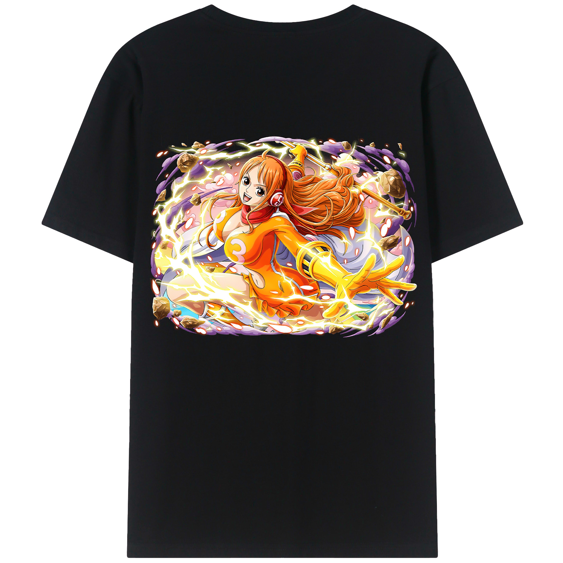 ワンピース ナミ ONE PIECE Nami 綿100％半袖Tシャツ（背面プリント）