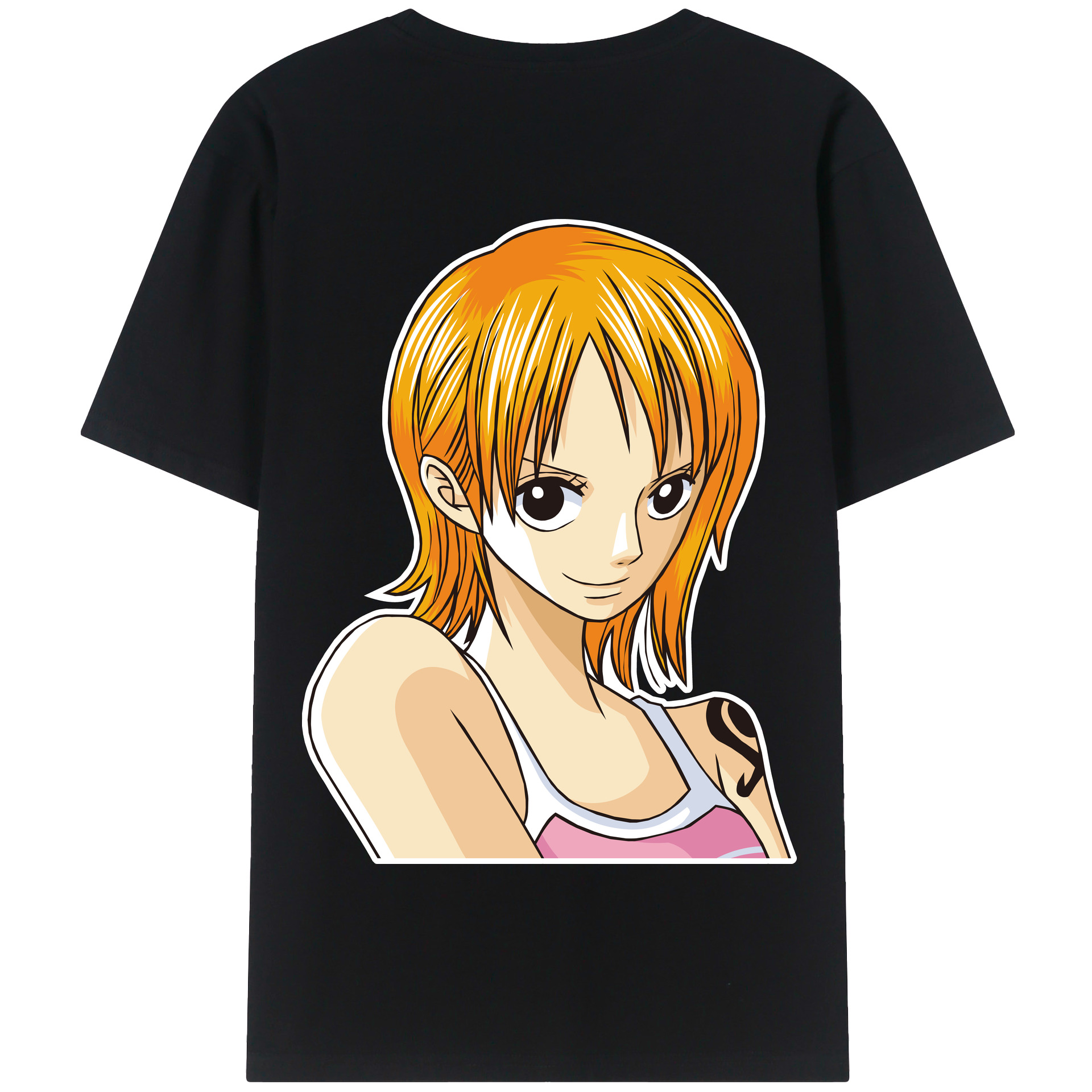 ワンピース ナミ ONE PIECE Nami 綿100％半袖Tシャツ（背面プリント）
