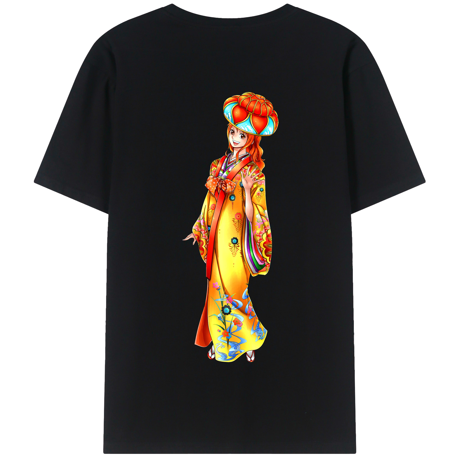 ワンピース ナミ ONE PIECE Nami 綿100％半袖Tシャツ（背面プリント）