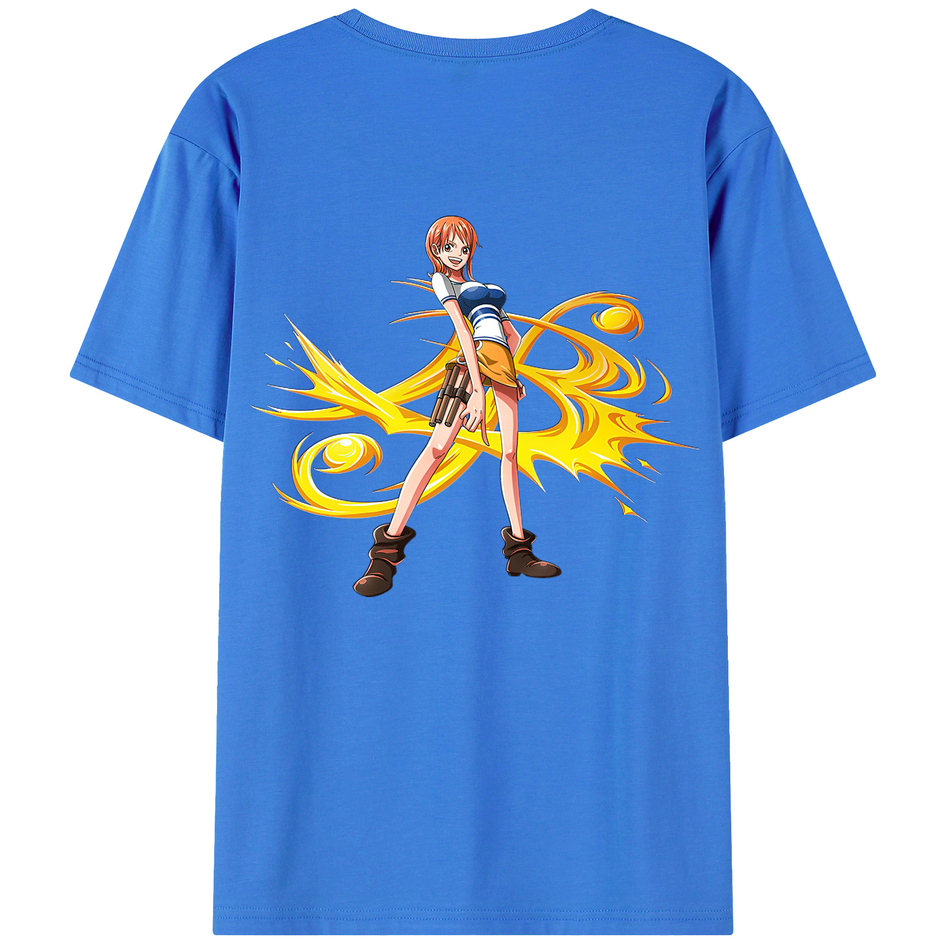 ワンピース ナミ ONE PIECE Nami 綿100％半袖Tシャツ（背面プリント）