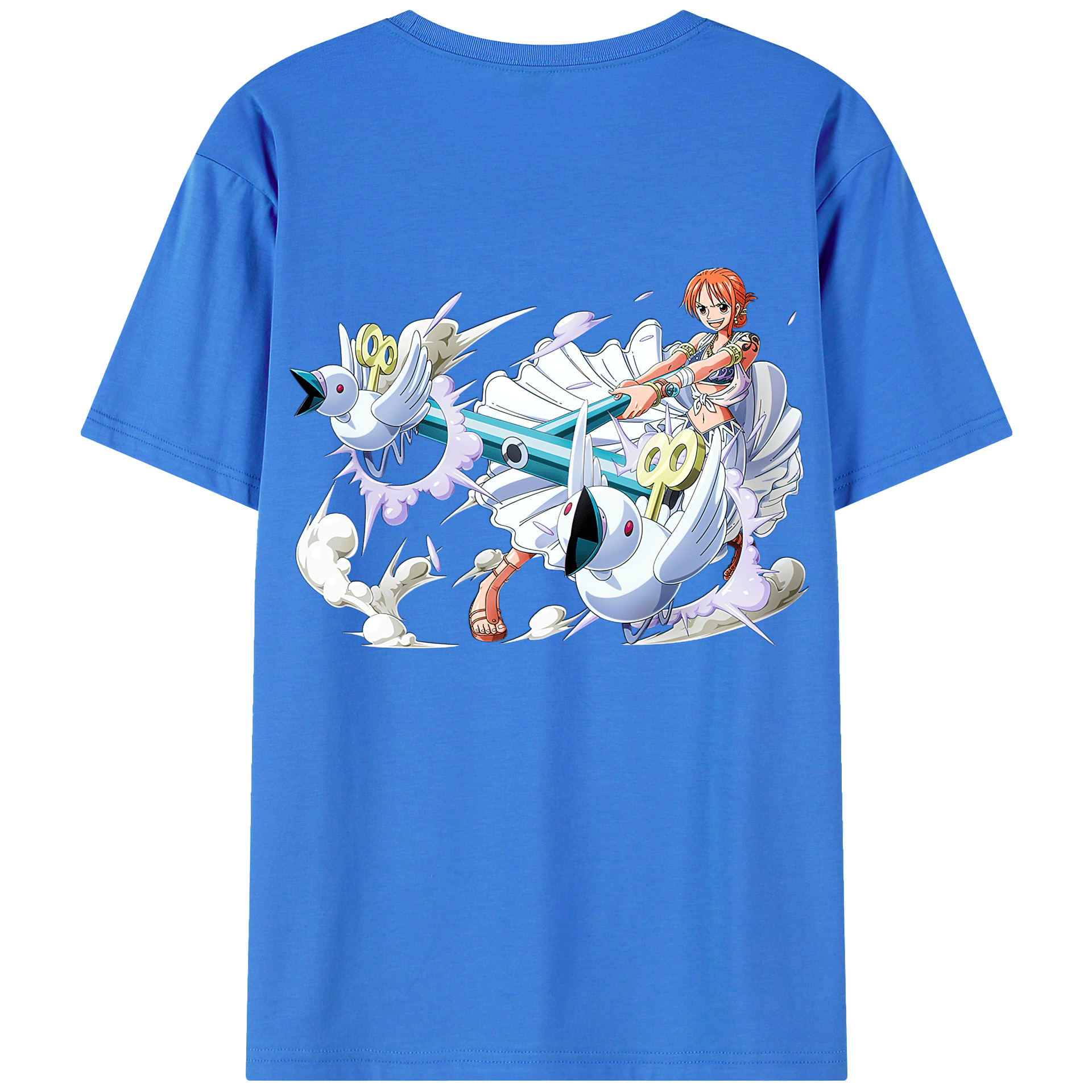 ワンピース ナミ ONE PIECE Nami 綿100％半袖Tシャツ（背面プリント）