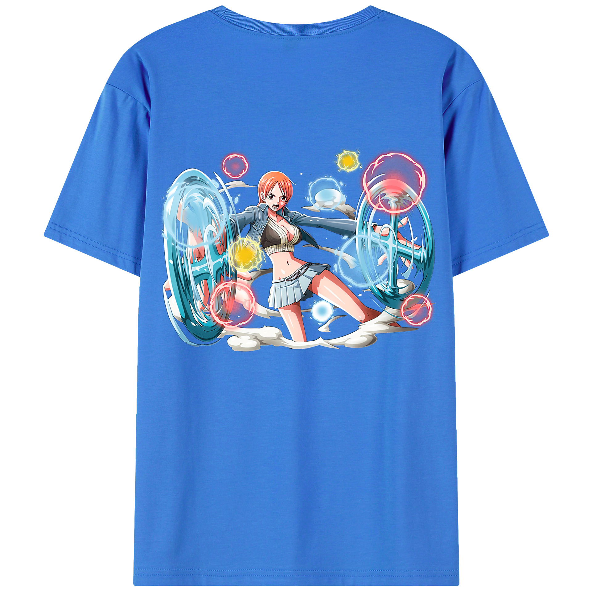 ワンピース ナミ ONE PIECE Nami 綿100％半袖Tシャツ（背面プリント）