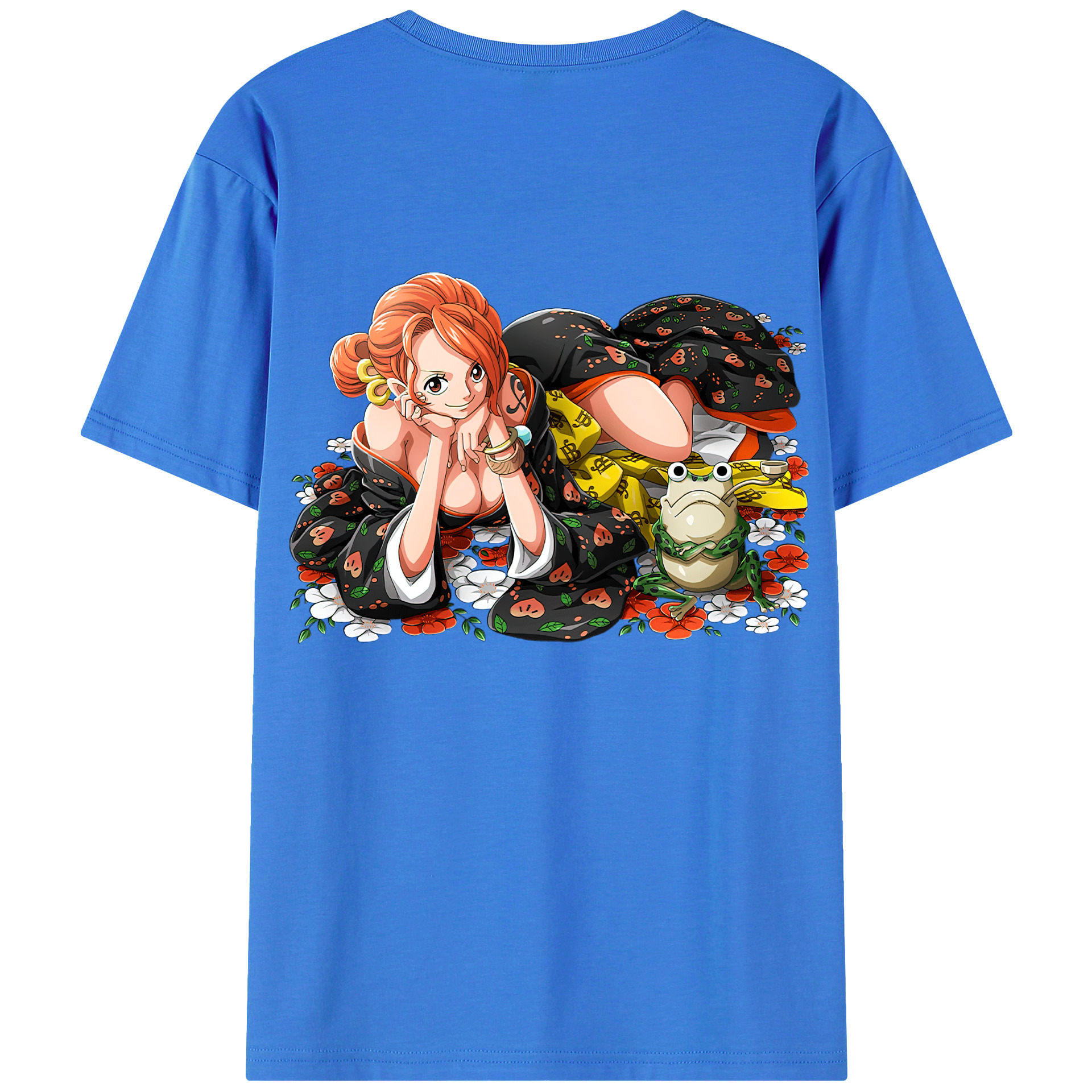 ワンピース ナミ ONE PIECE Nami 綿100％半袖Tシャツ（背面プリント）