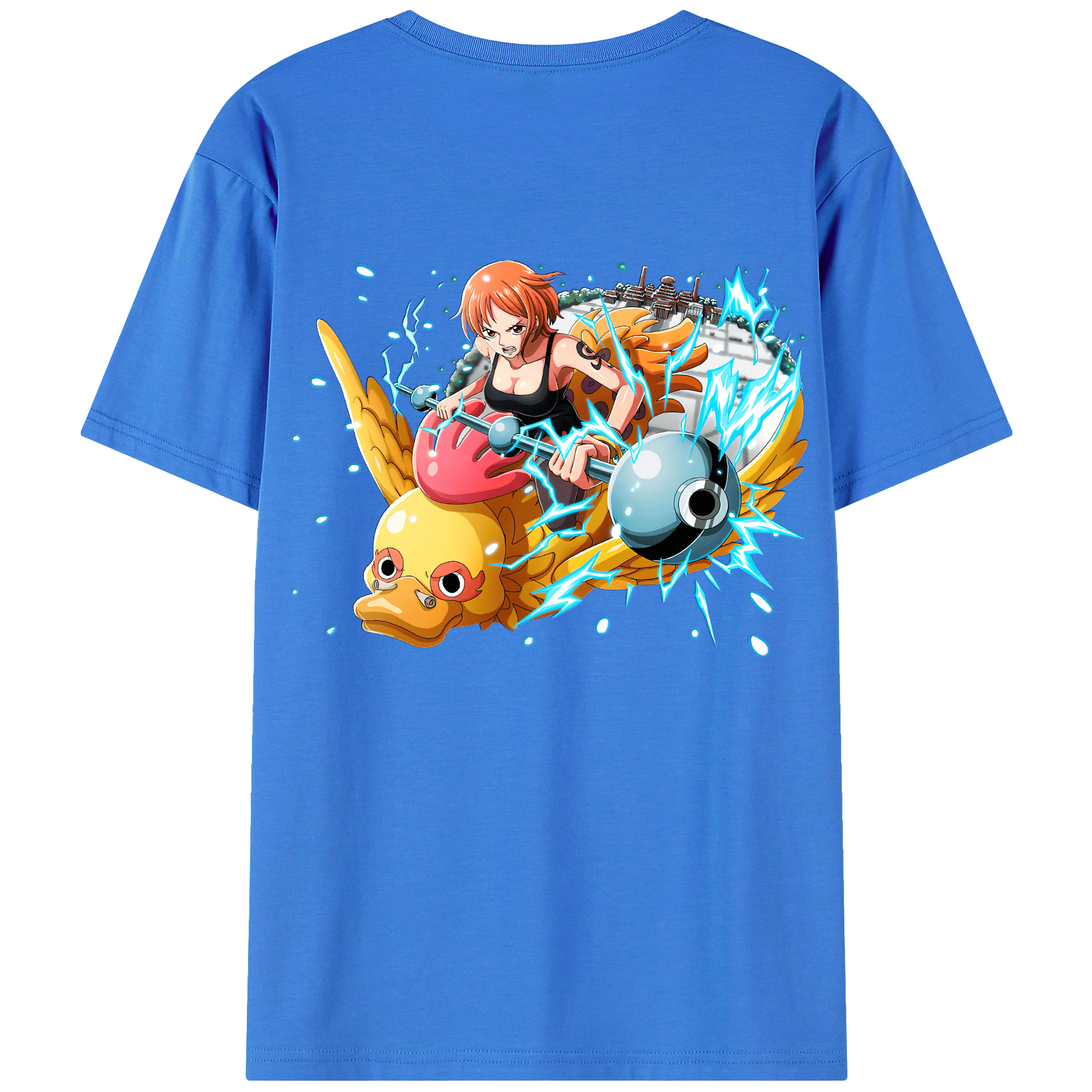 ワンピース ナミ ONE PIECE Nami 綿100％半袖Tシャツ（背面プリント）