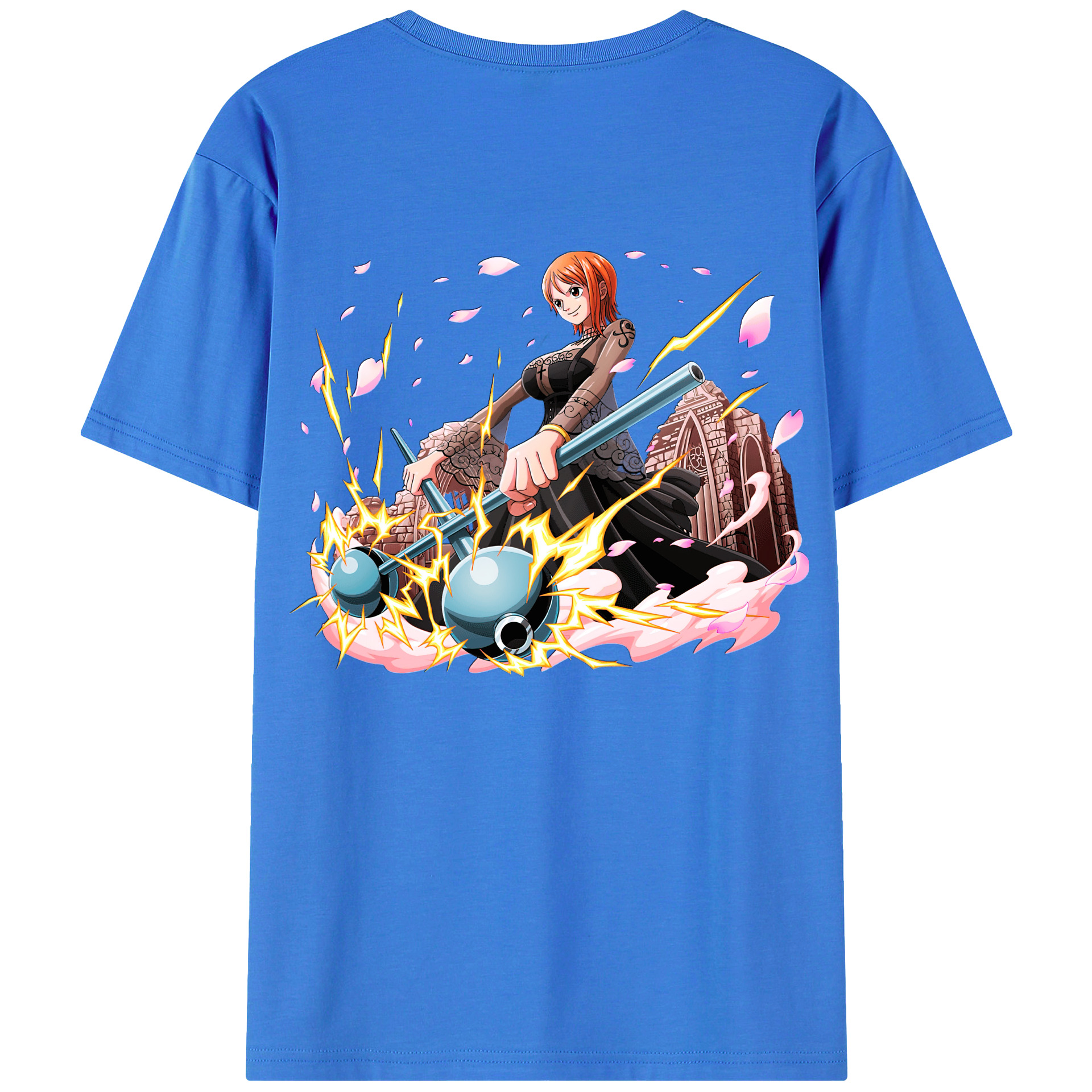 ワンピース ナミ ONE PIECE Nami 綿100％半袖Tシャツ（背面プリント）