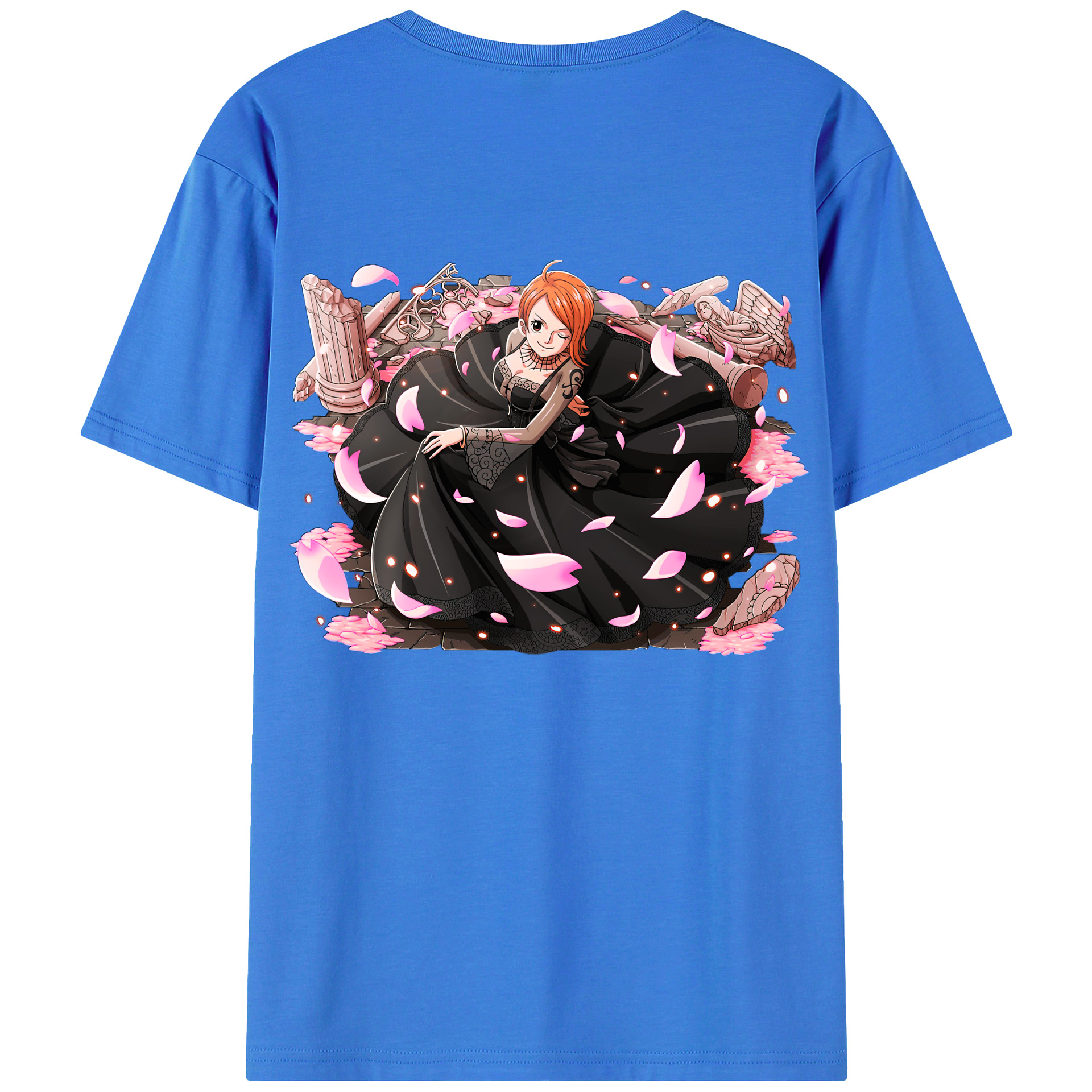 ワンピース ナミ ONE PIECE Nami 綿100％半袖Tシャツ（背面プリント）