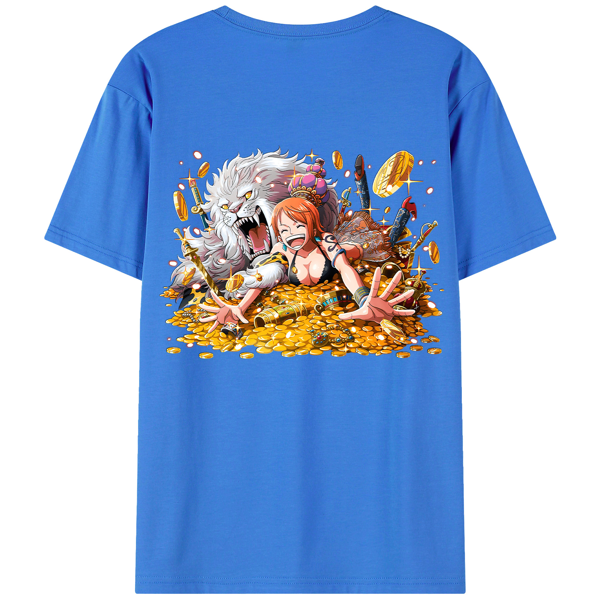 ワンピース ナミ ONE PIECE Nami 綿100％半袖Tシャツ（背面プリント）