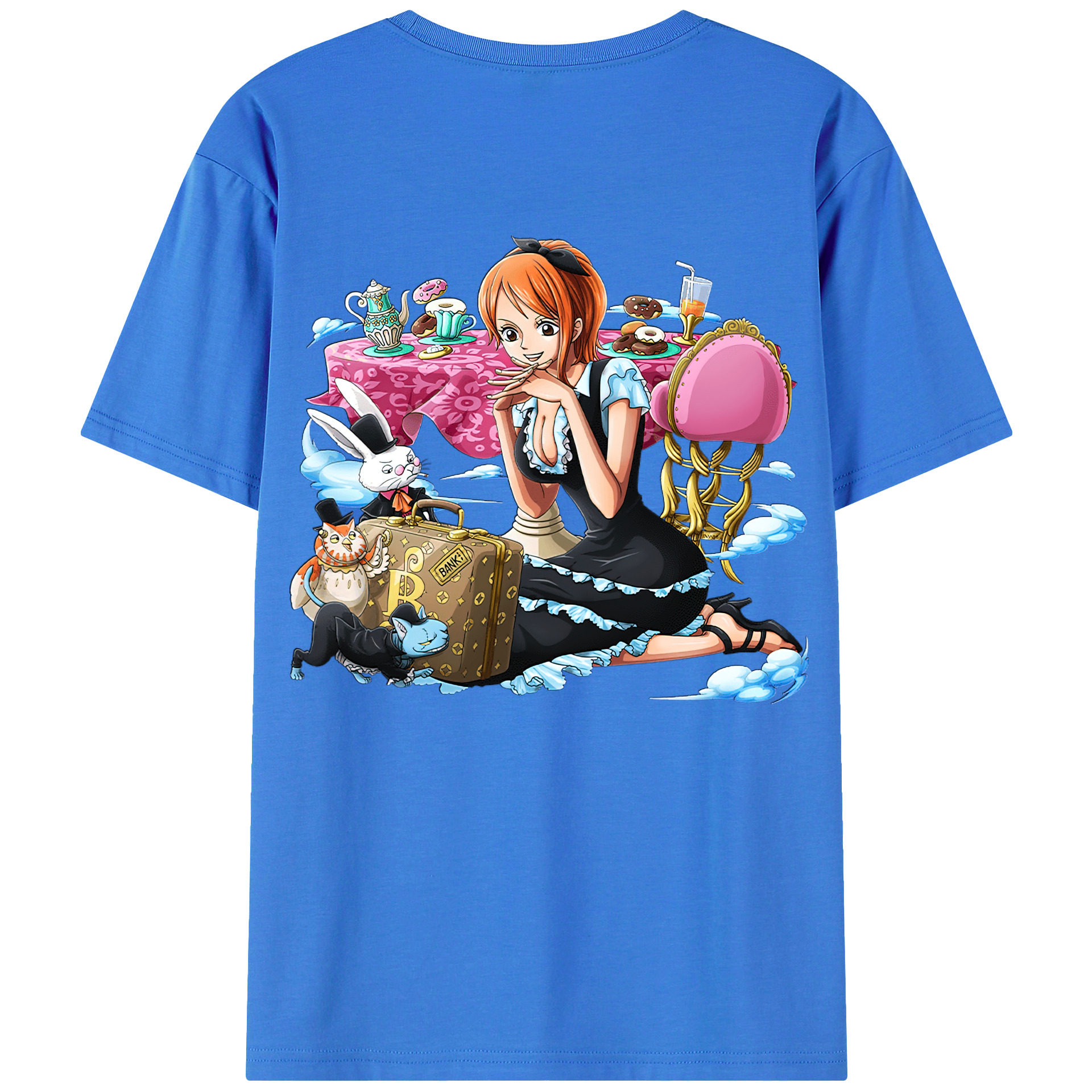 ワンピース ナミ ONE PIECE Nami 綿100％半袖Tシャツ（背面プリント）