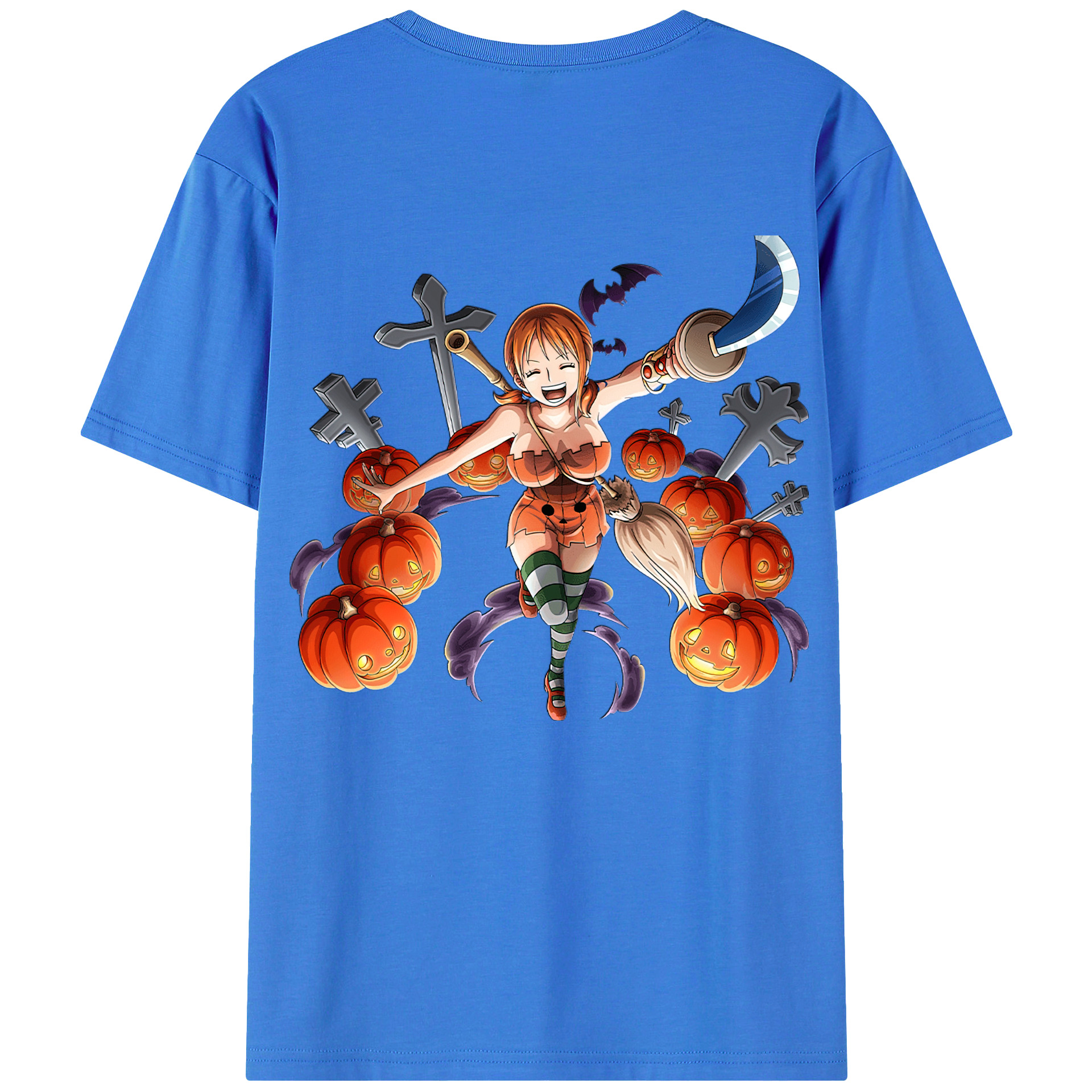 ワンピース ナミ ONE PIECE Nami 綿100％半袖Tシャツ（背面プリント）