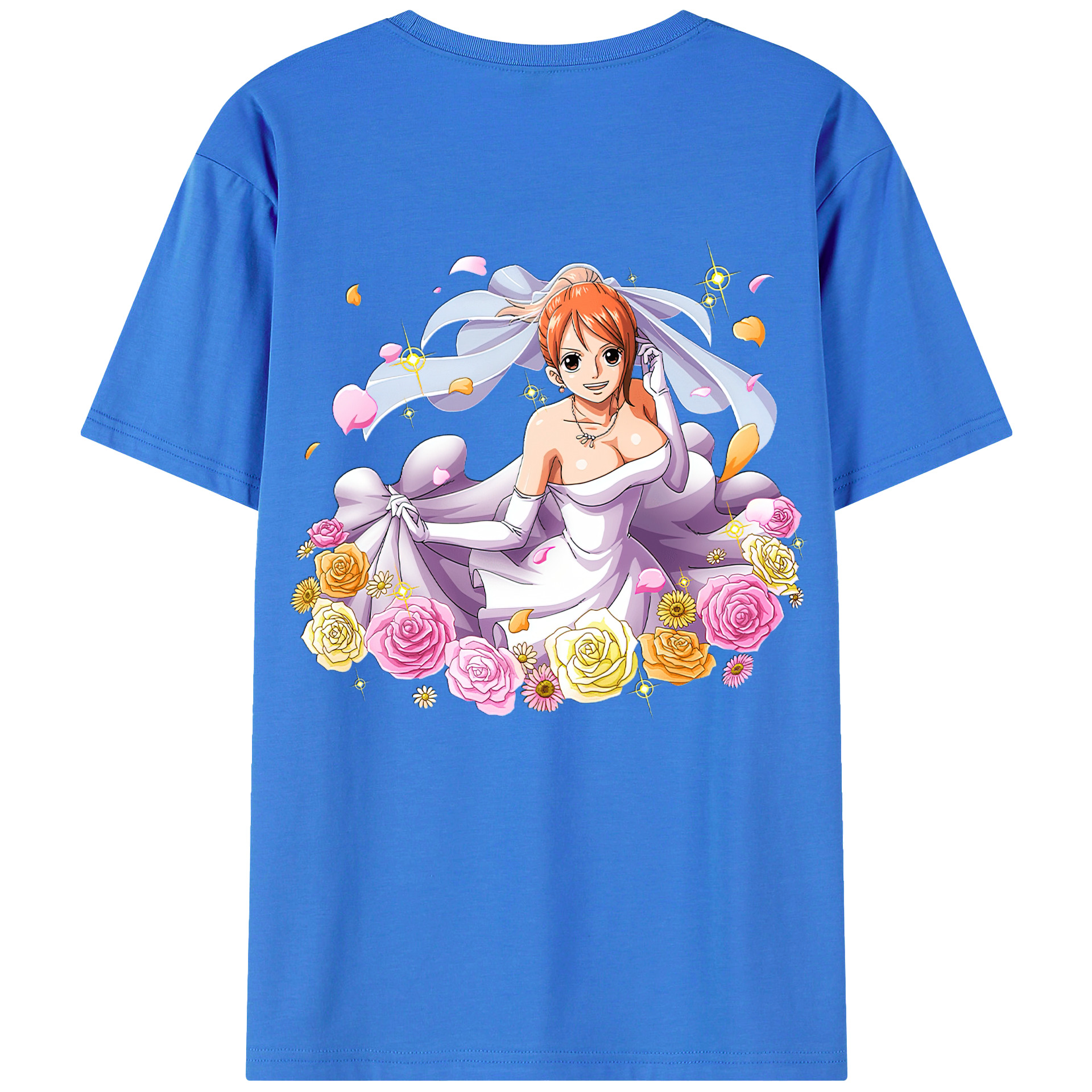ワンピース ナミ ONE PIECE Nami 綿100％半袖Tシャツ（背面プリント）