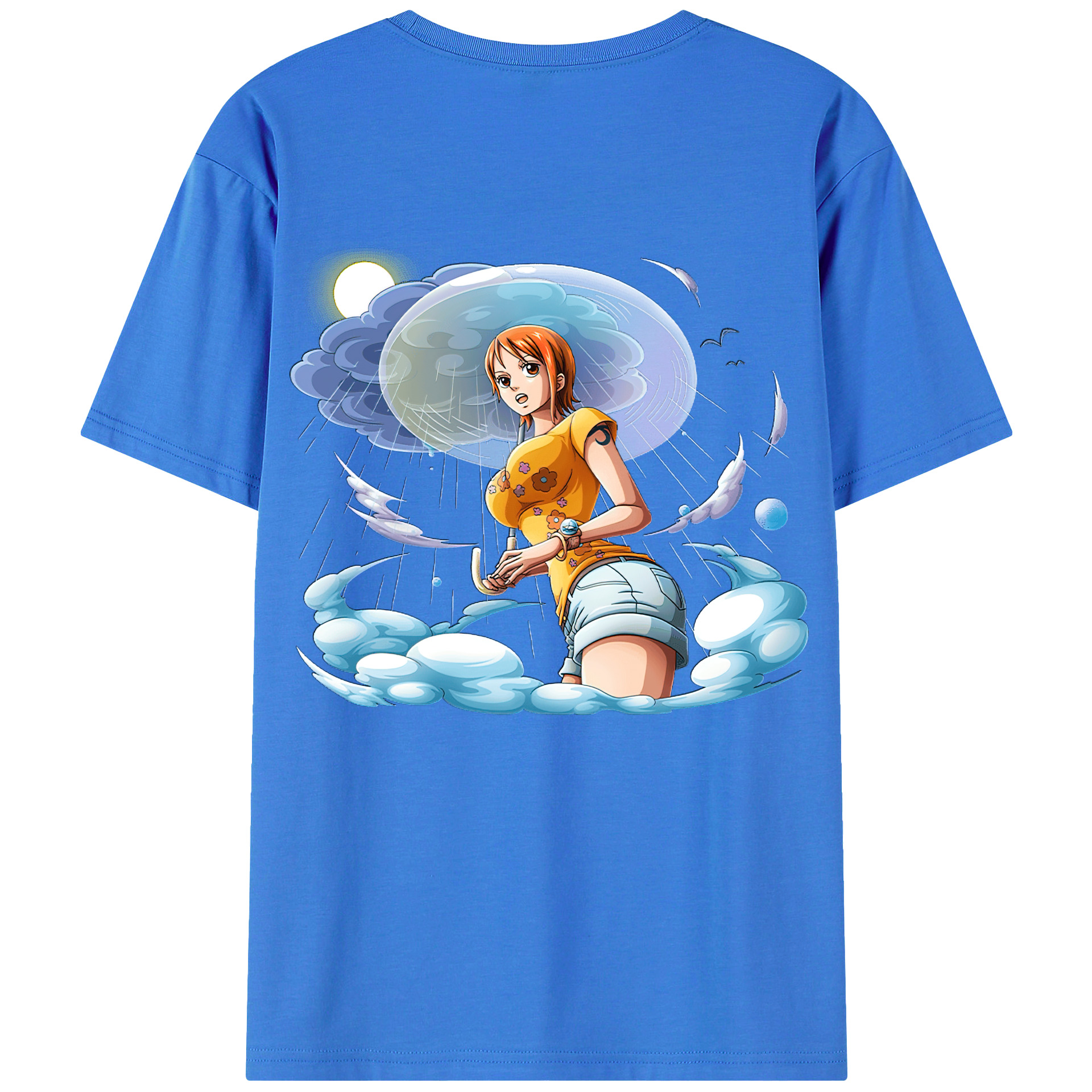ワンピース ナミ ONE PIECE Nami 綿100％半袖Tシャツ（背面プリント）