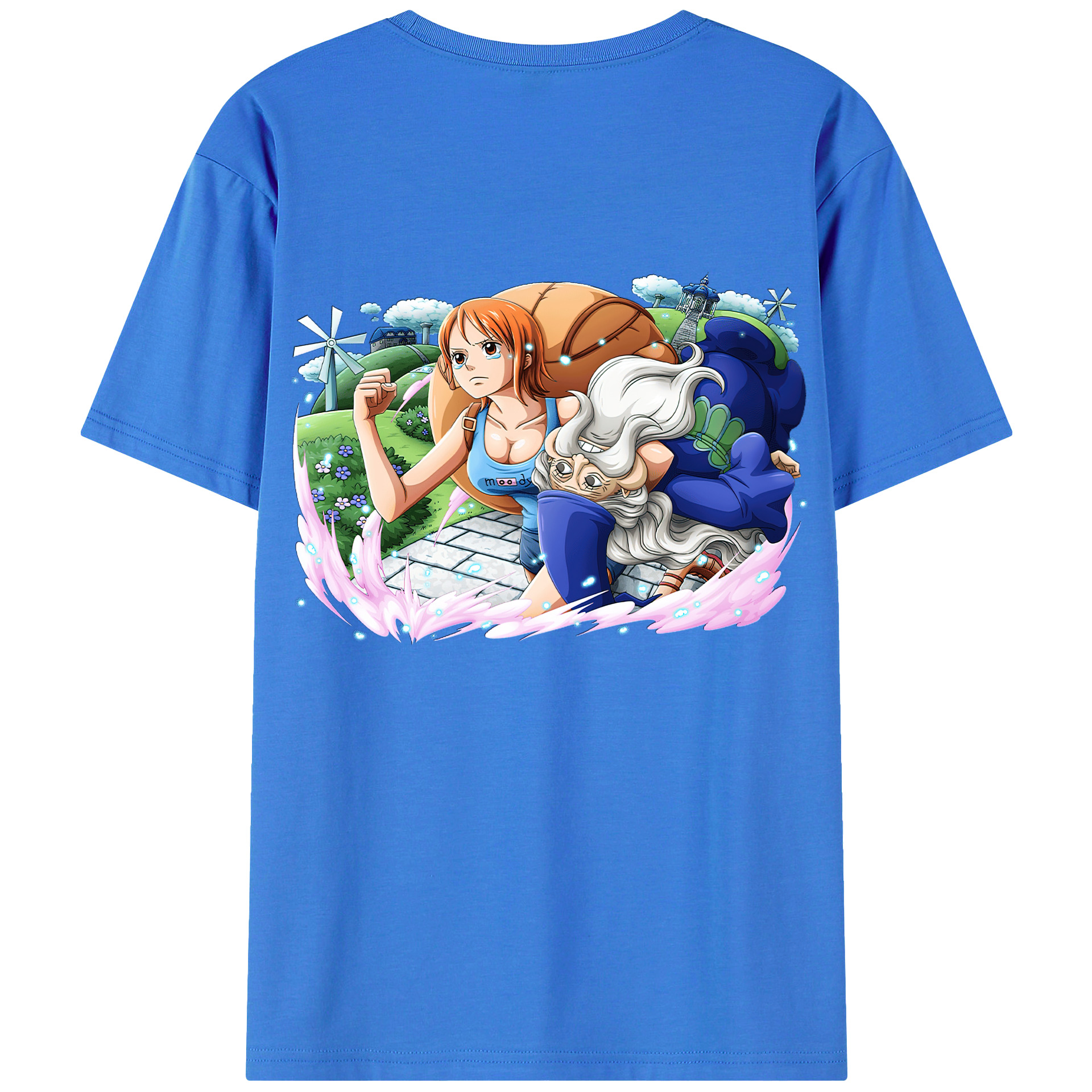 ワンピース ナミ ONE PIECE Nami 綿100％半袖Tシャツ（背面プリント）