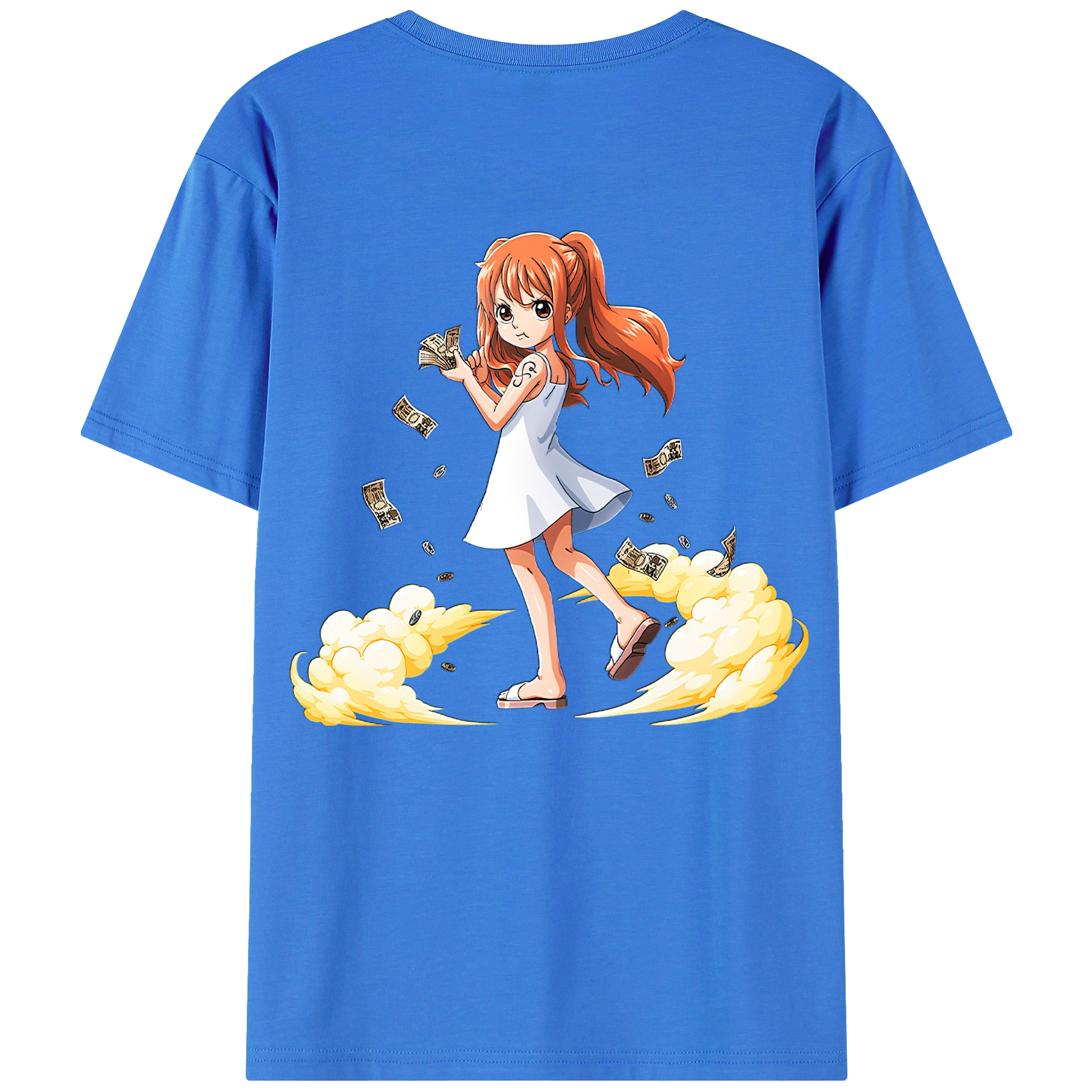 ワンピース ナミ ONE PIECE Nami 綿100％半袖Tシャツ（背面プリント）