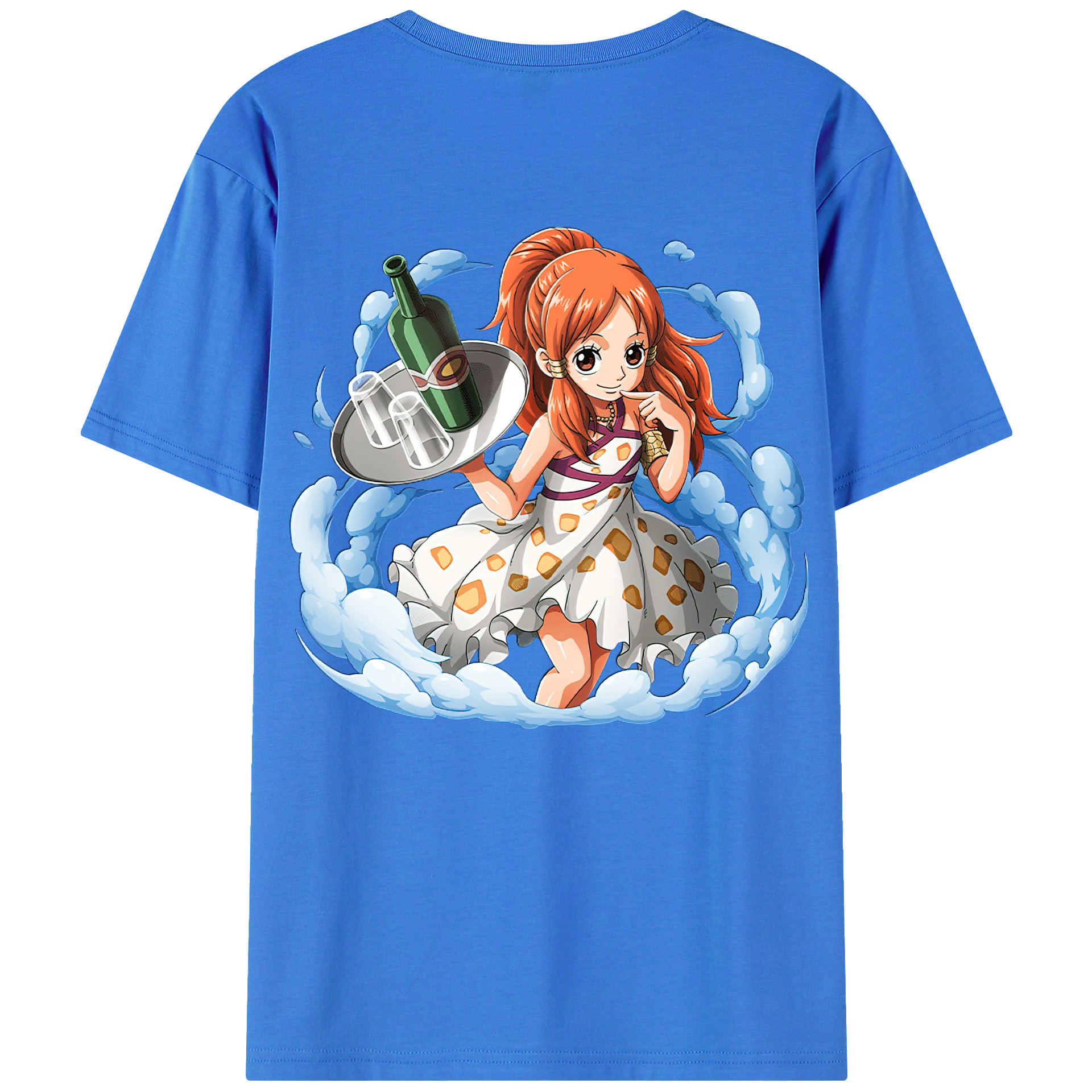ワンピース ナミ ONE PIECE Nami 綿100％半袖Tシャツ（背面プリント）
