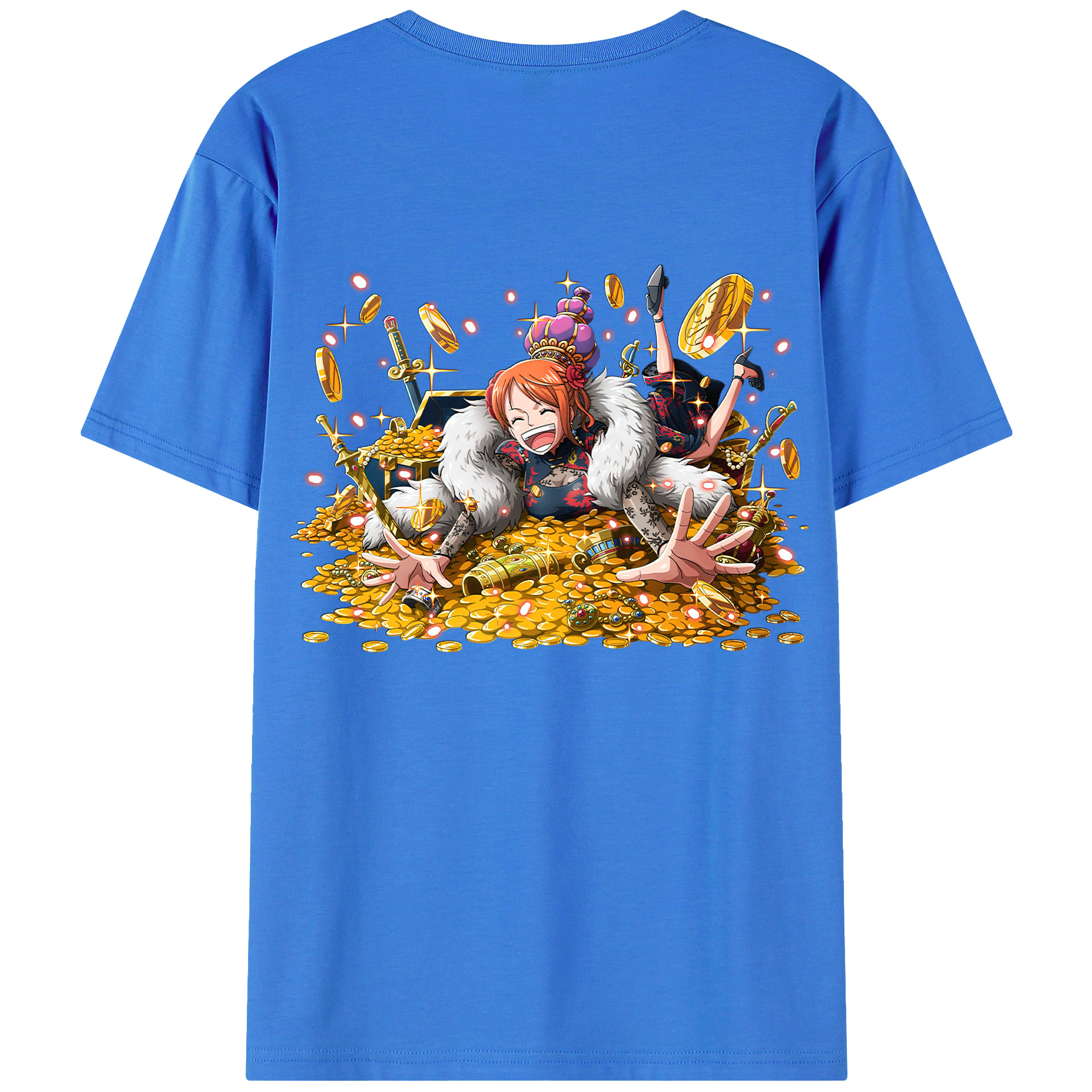 ワンピース ナミ ONE PIECE Nami 綿100％半袖Tシャツ（背面プリント）