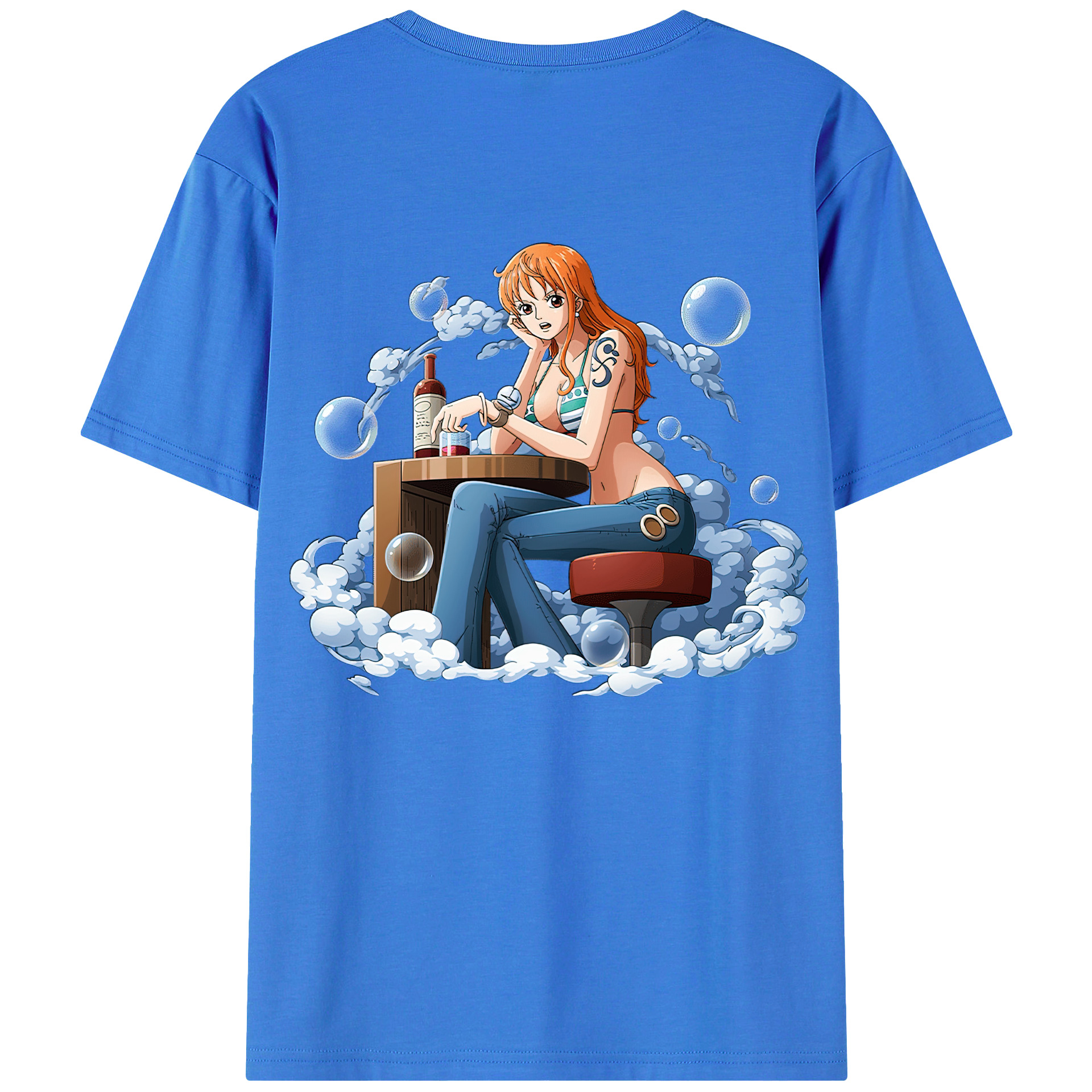 ワンピース ナミ ONE PIECE Nami 綿100％半袖Tシャツ（背面プリント）