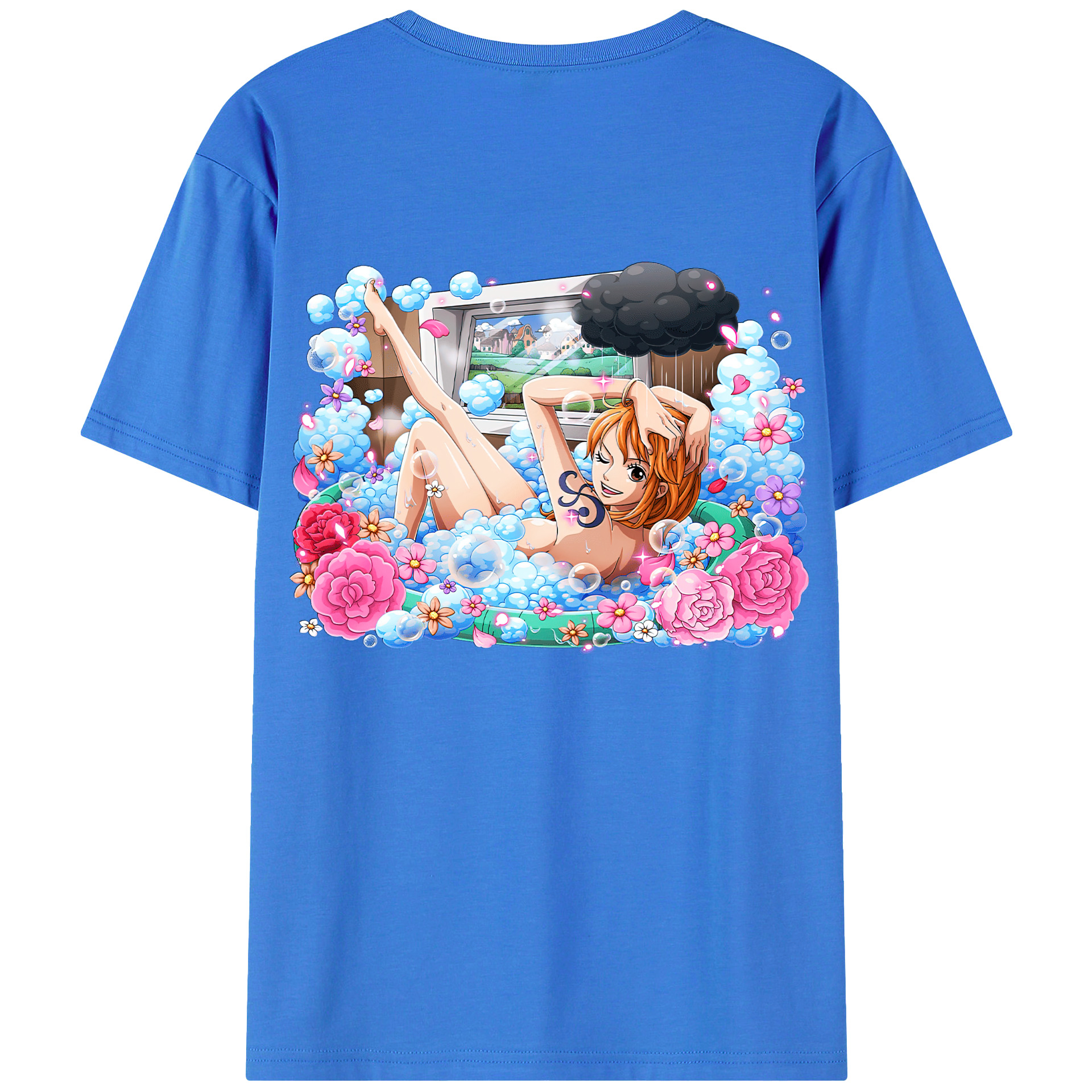ワンピース ナミ ONE PIECE Nami 綿100％半袖Tシャツ（背面プリント）