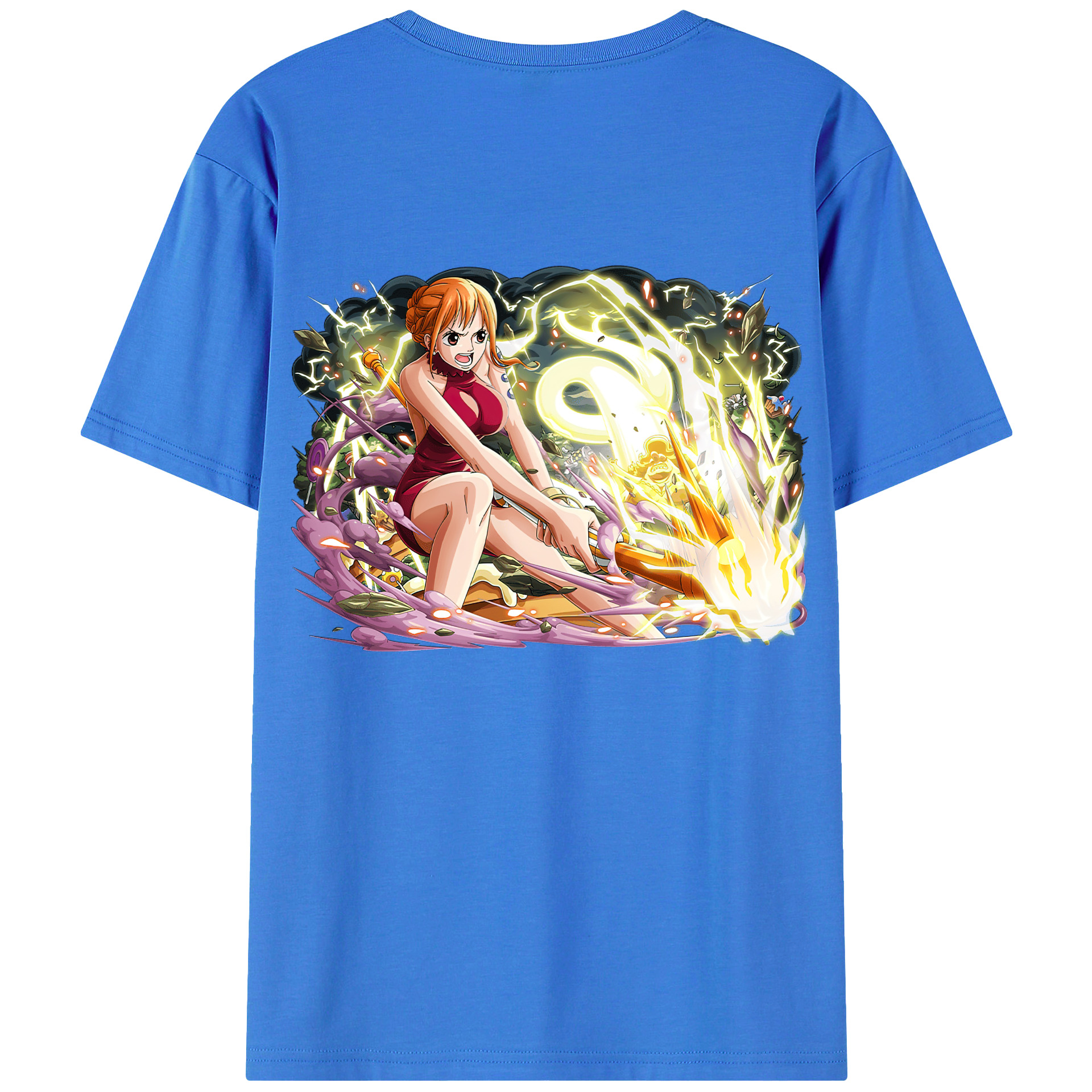 ワンピース ナミ ONE PIECE Nami 綿100％半袖Tシャツ（背面プリント）