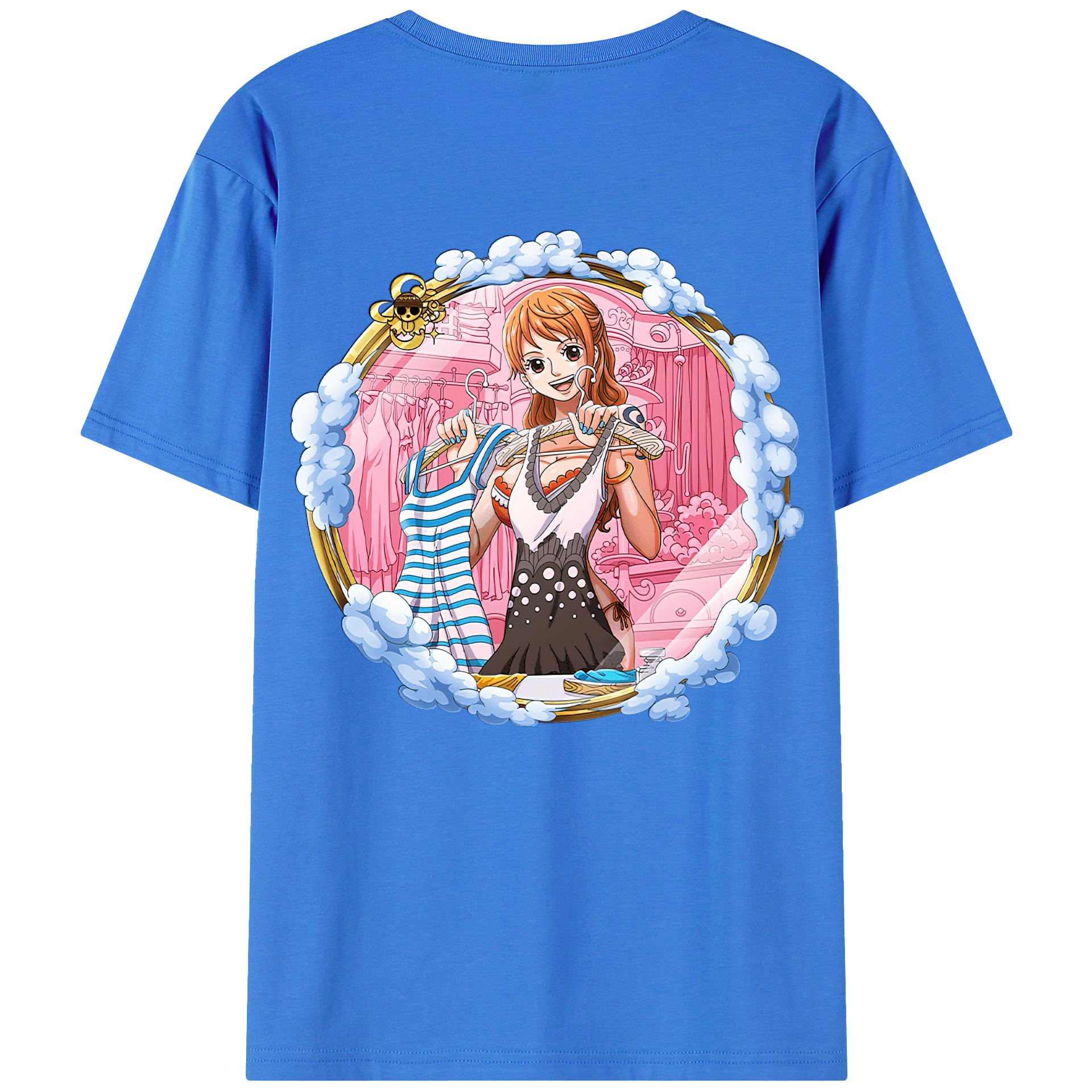 ワンピース ナミ ONE PIECE Nami 綿100％半袖Tシャツ（背面プリント）