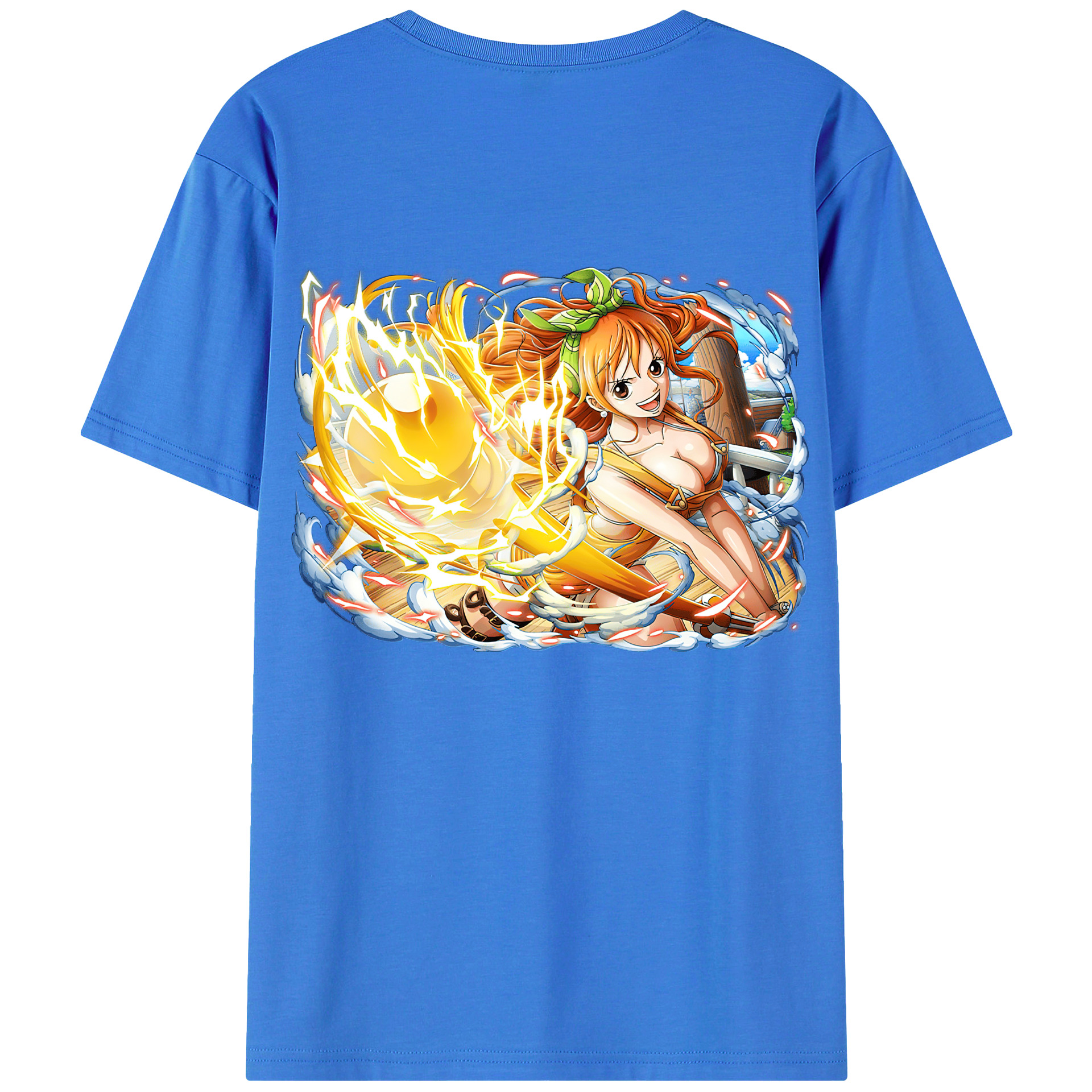 ワンピース ナミ ONE PIECE Nami 綿100％半袖Tシャツ（背面プリント）