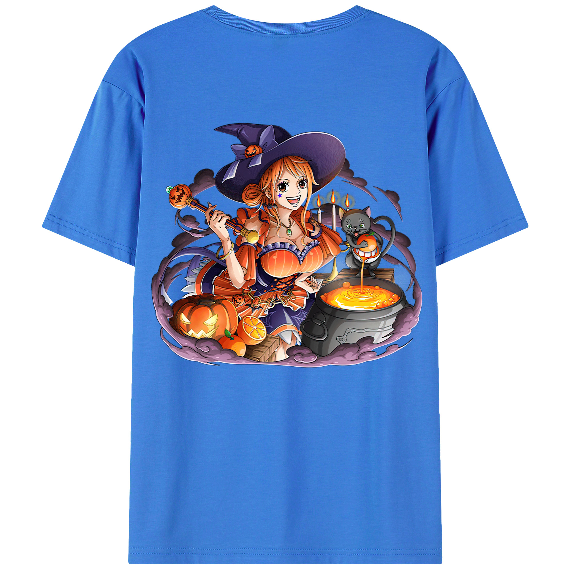 ワンピース ナミ ONE PIECE Nami 綿100％半袖Tシャツ（背面プリント）