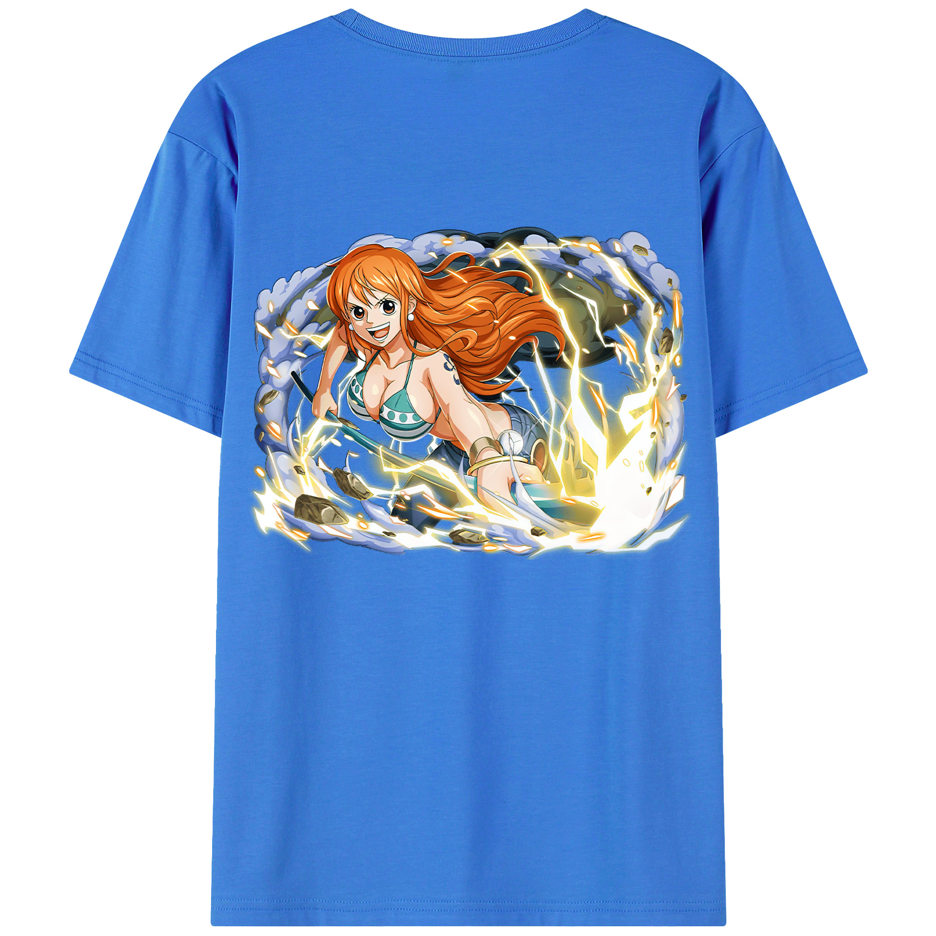 ワンピース ナミ ONE PIECE Nami 綿100％半袖Tシャツ（背面プリント）