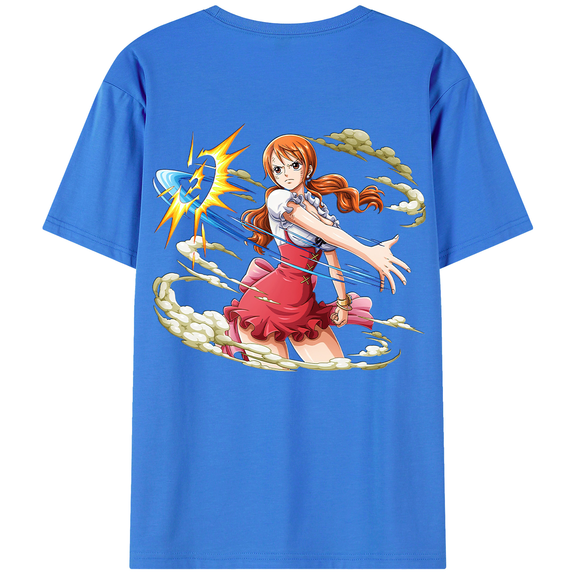 ワンピース ナミ ONE PIECE Nami 綿100％半袖Tシャツ（背面プリント）
