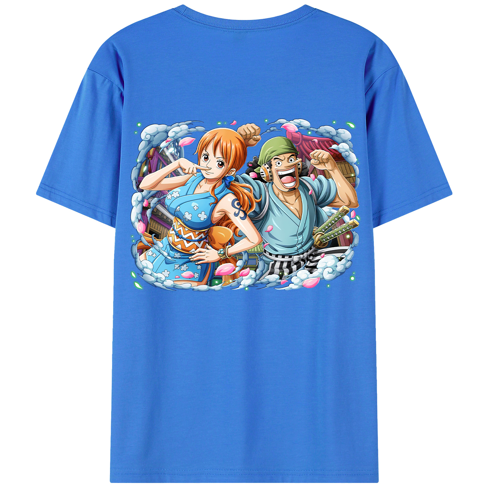 ワンピース ナミ ONE PIECE Nami 綿100％半袖Tシャツ（背面プリント）