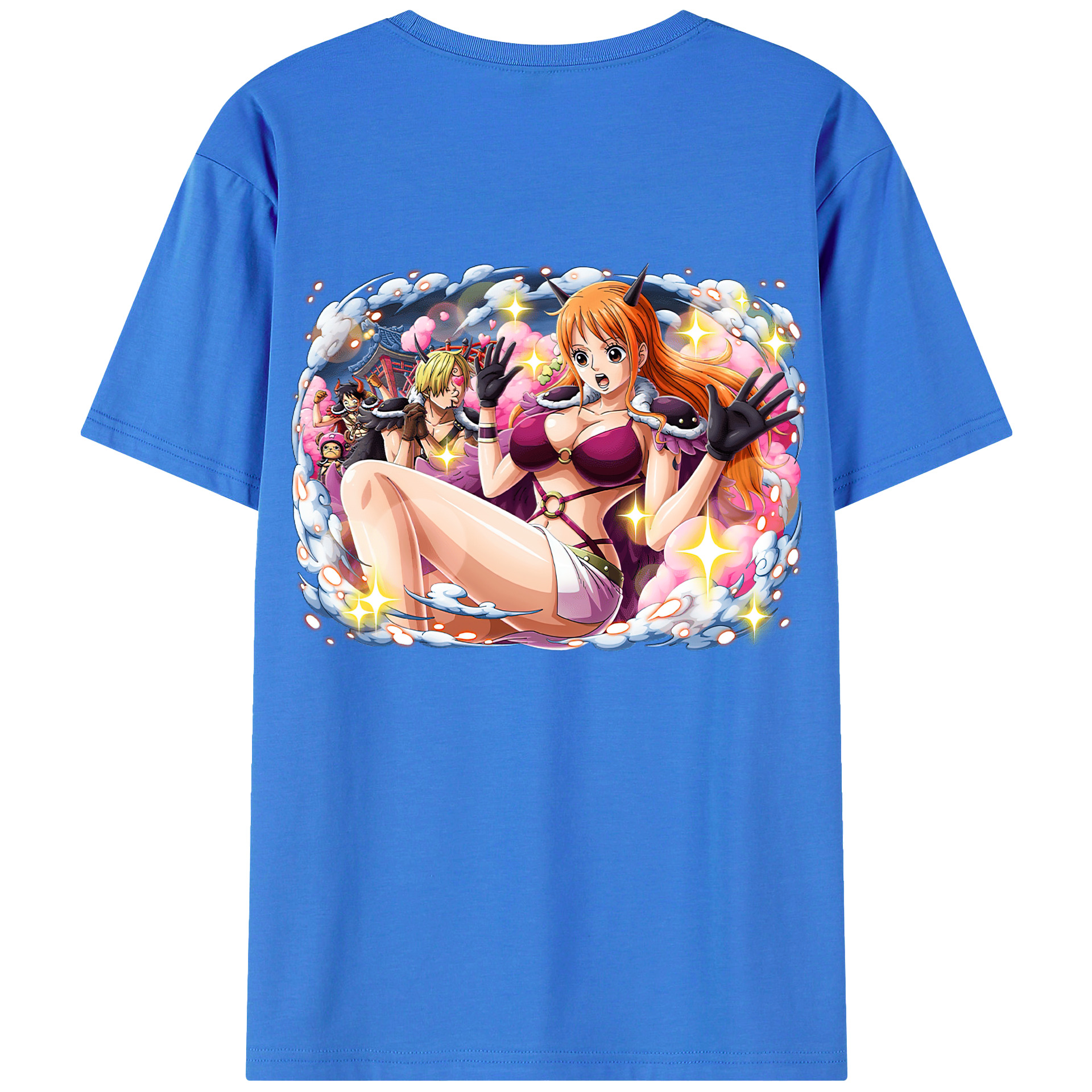 ワンピース ナミ ONE PIECE Nami 綿100％半袖Tシャツ（背面プリント）