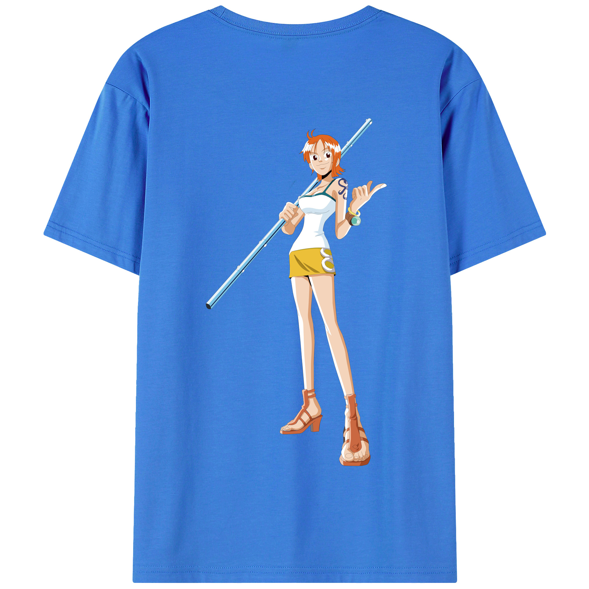 ワンピース ナミ ONE PIECE Nami 綿100％半袖Tシャツ（背面プリント）