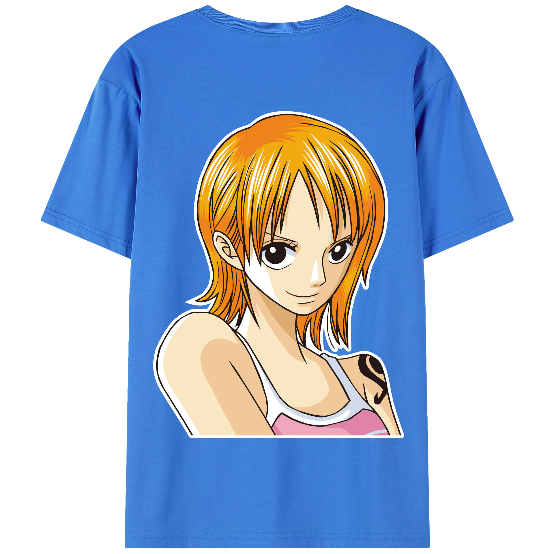 ワンピース ナミ ONE PIECE Nami 綿100％半袖Tシャツ（背面プリント）